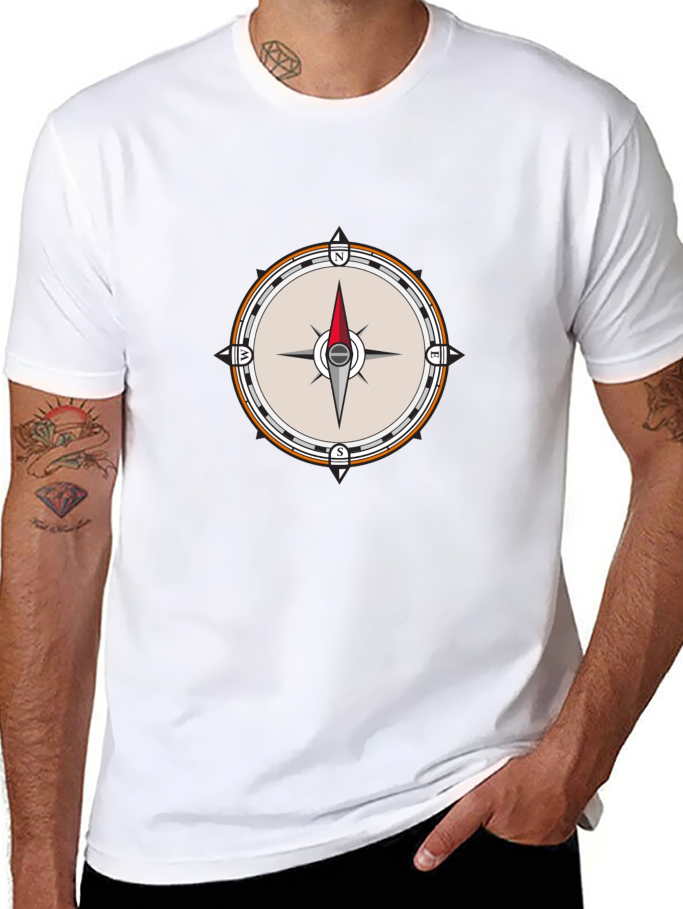 Compass Graphic Tee - Stylish Adventure Apparel