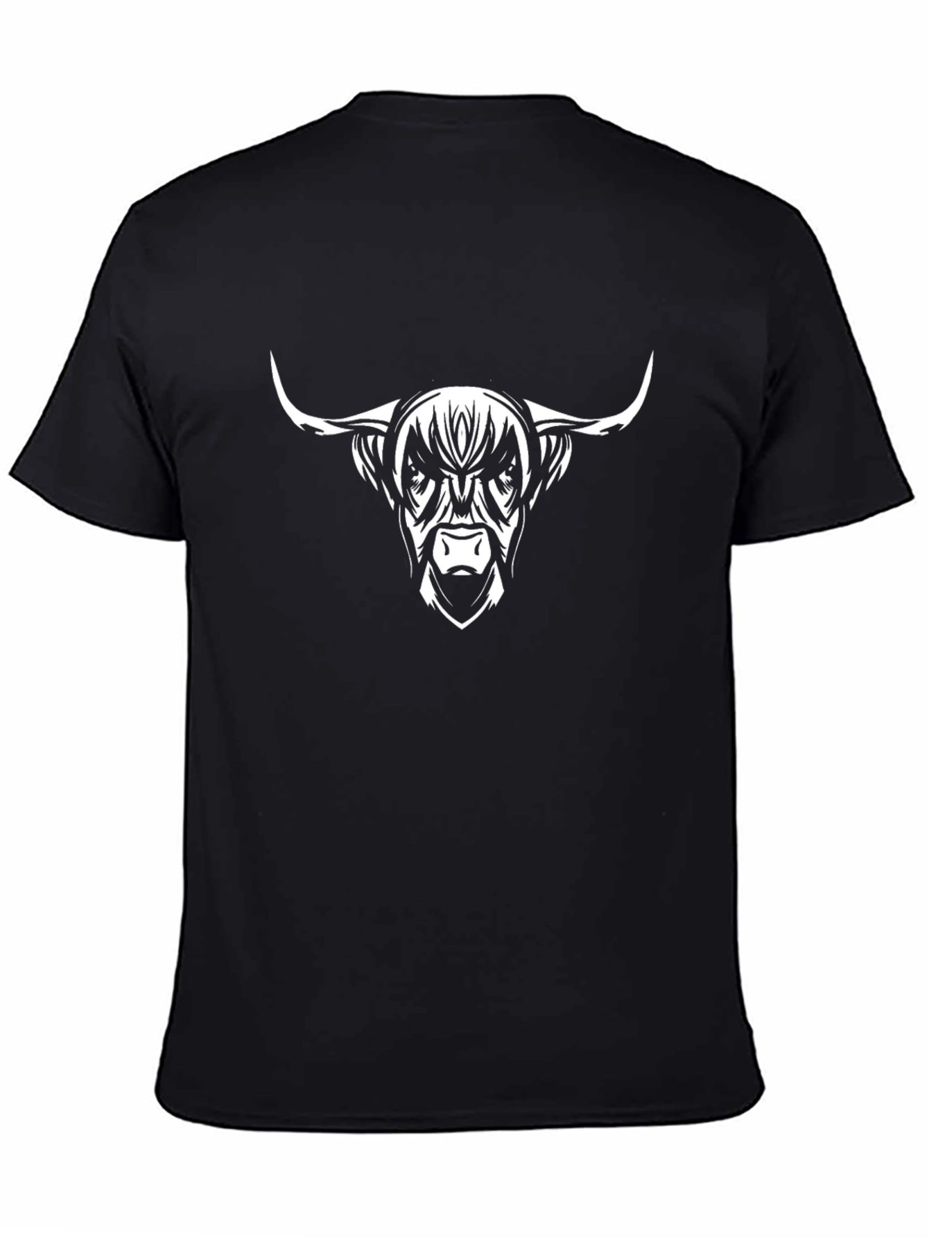 Highland Cow Graphic Tee - Black Cotton T-Shirt