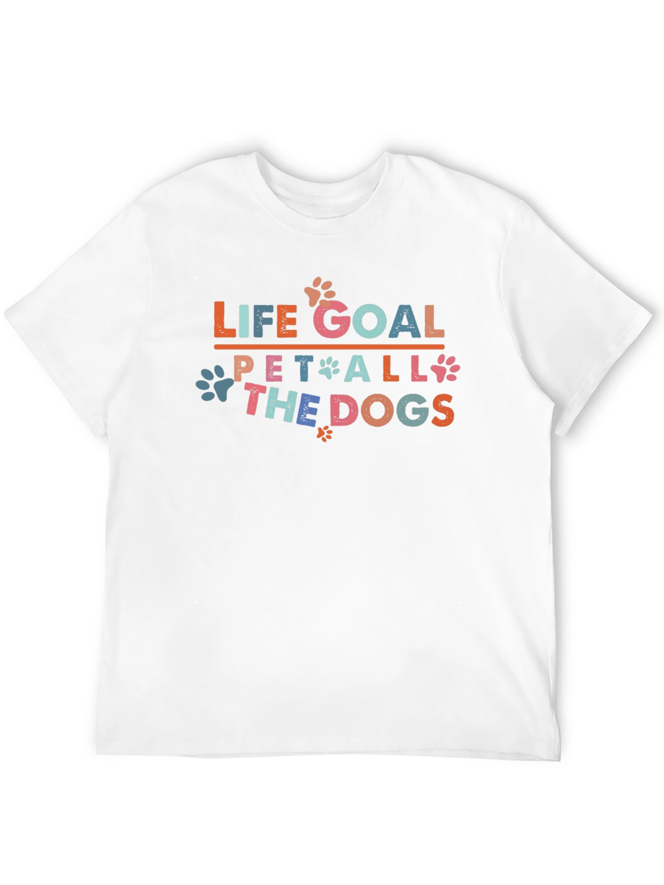 Life Goal: Pet All the Dogs Graphic T-Shirt