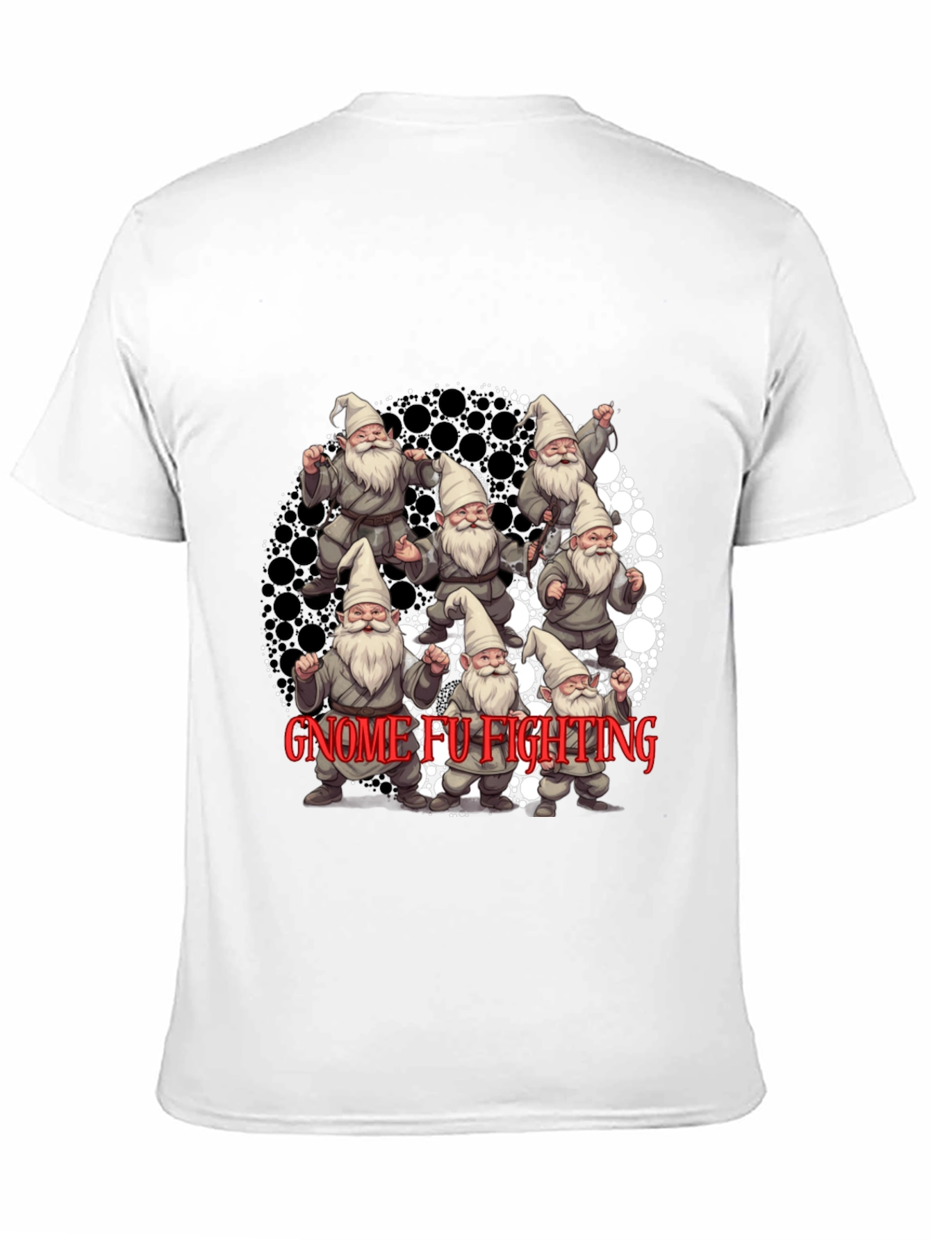 Gnome FU Fighting Black T-Shirt