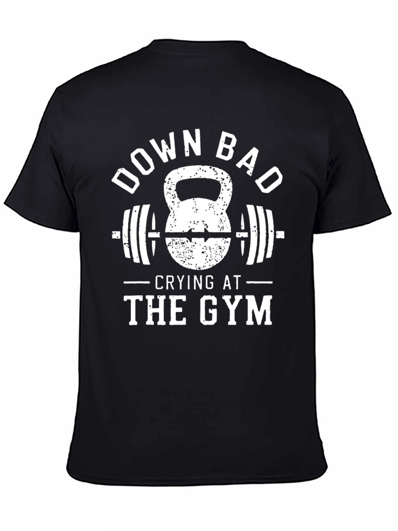 Down Bad Crying at The Gym Black T-Shirt