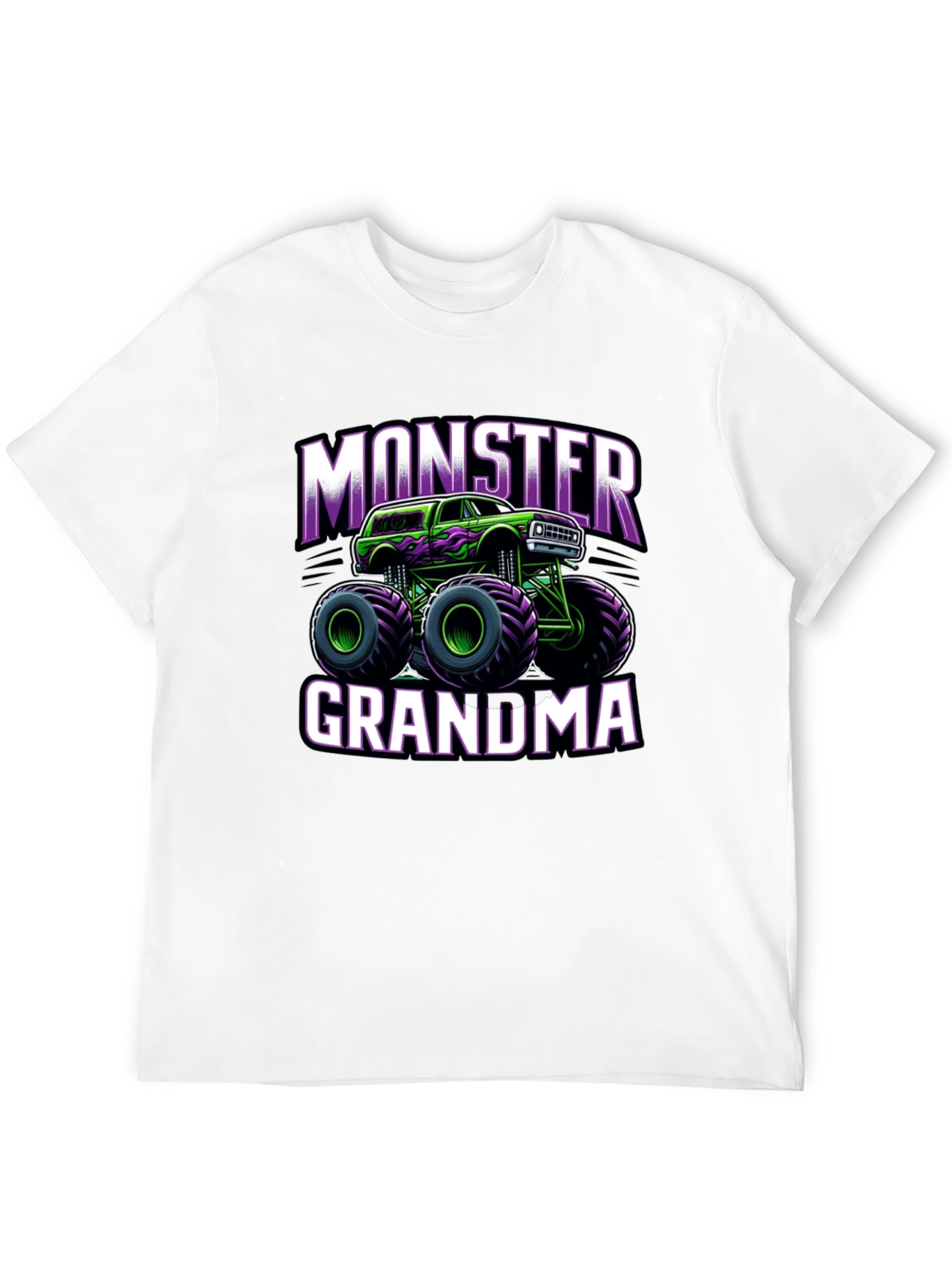 Monster Grandma Truck Black T-Shirt