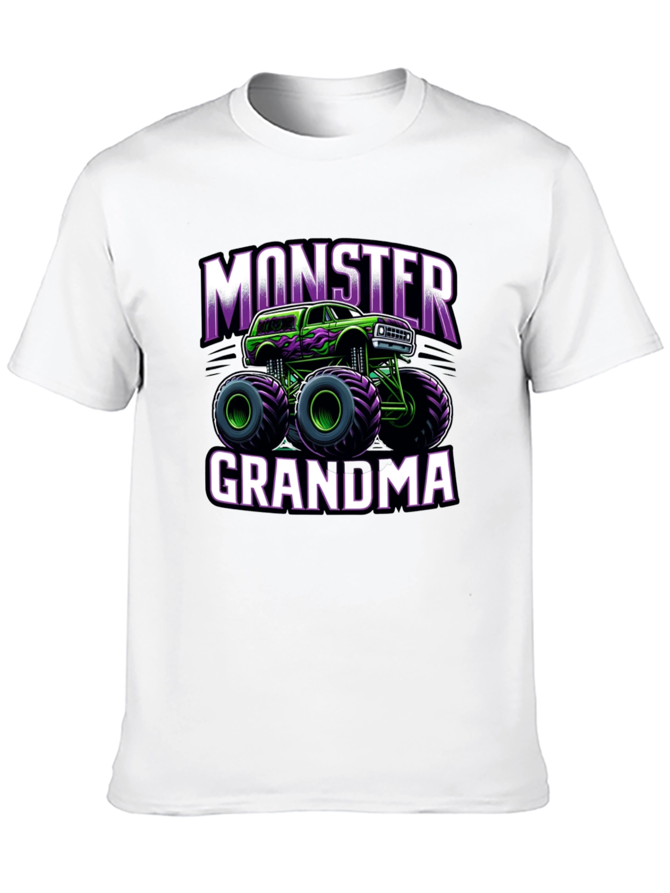 Monster Grandma Truck Black T-Shirt