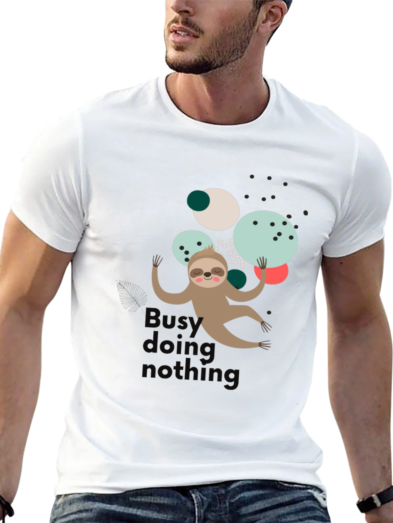 Lazy Sloth T-Shirt - Busy Doing Nothin