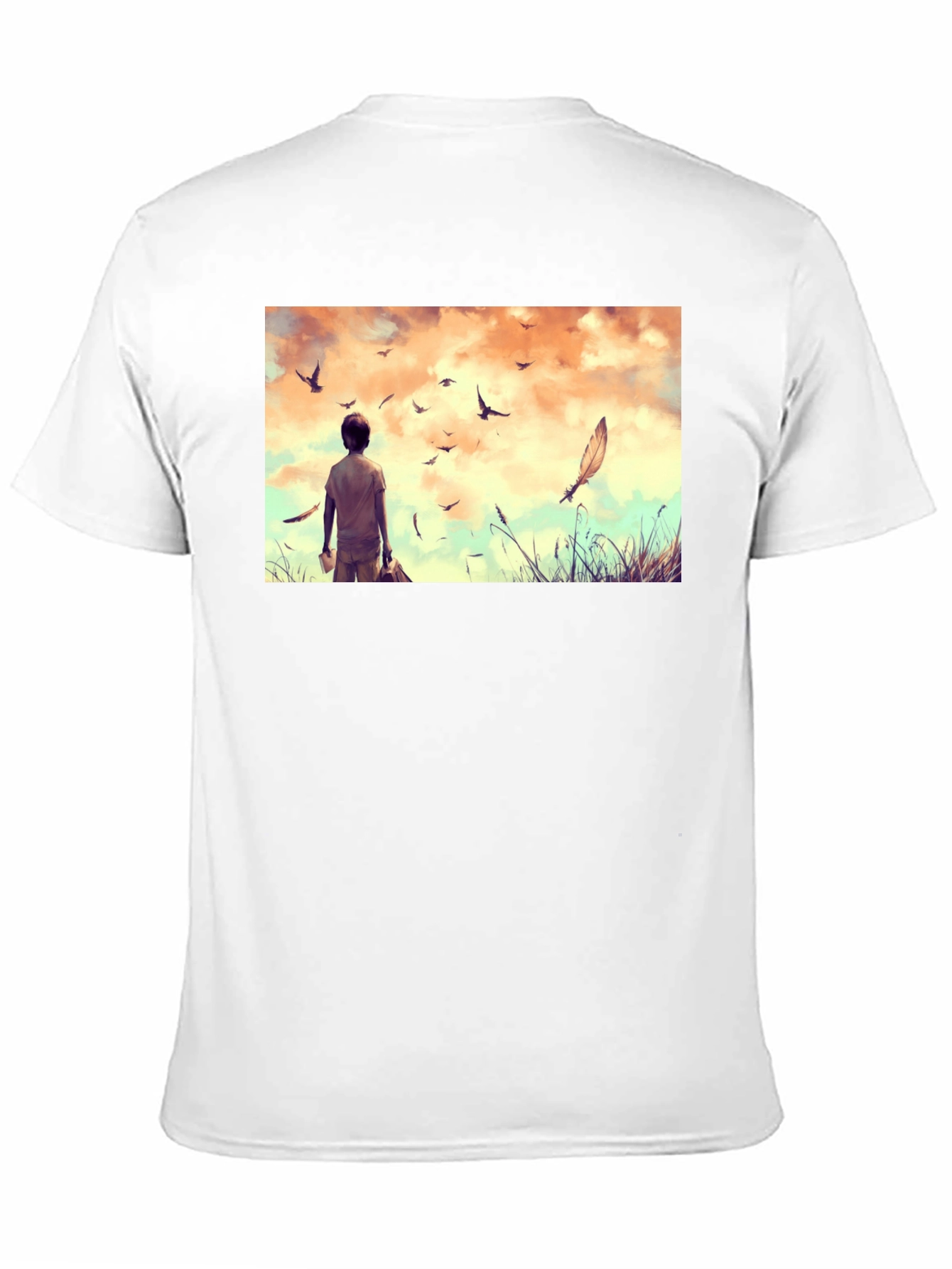 Dreamscape Graphic Tee - Black Cotton Comfort