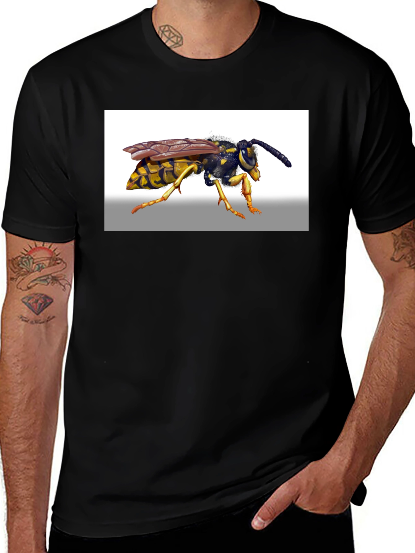 Wasp Graphic Tee - Black