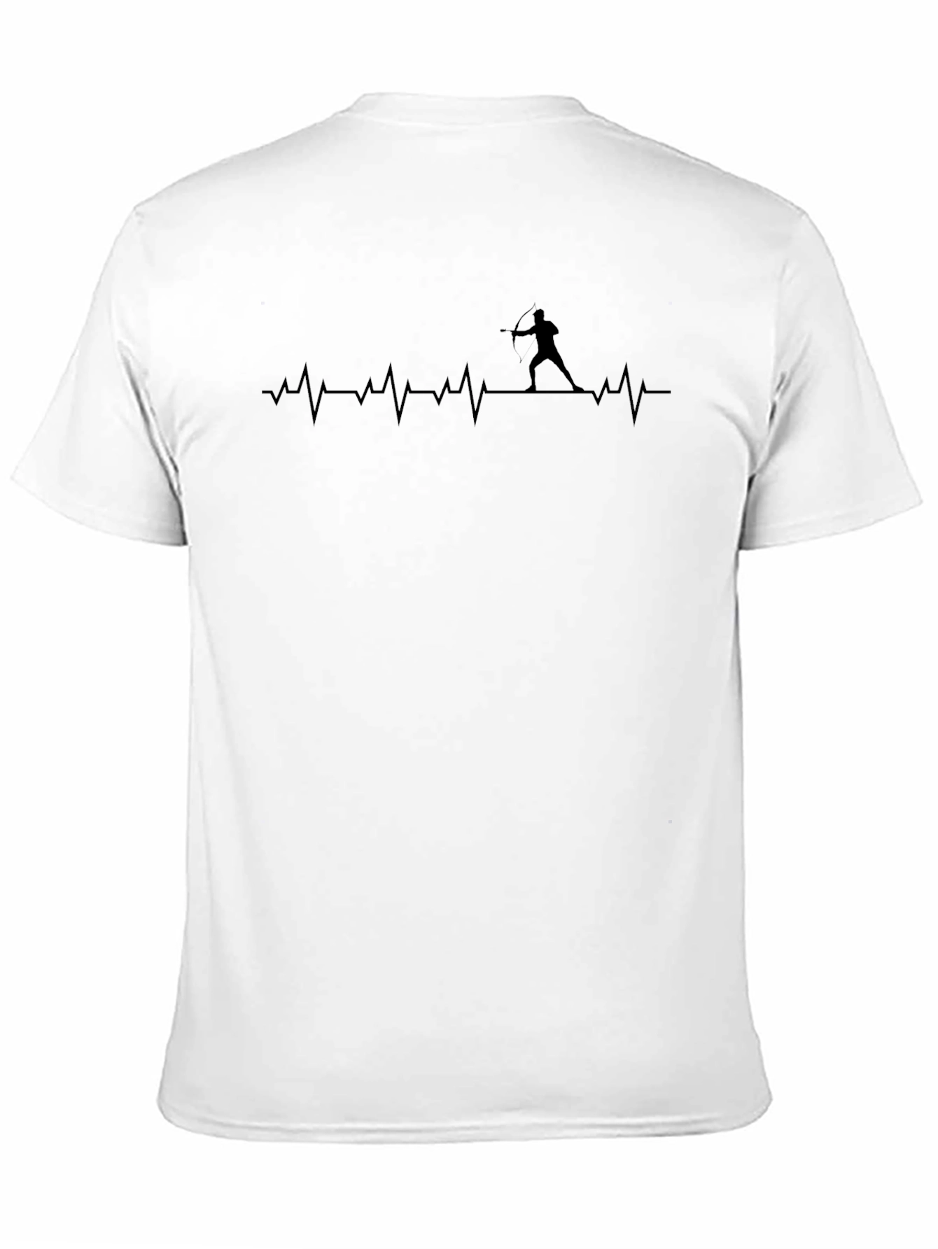 Archery Heartbeat T-Shirt - Black Cotton Tee
