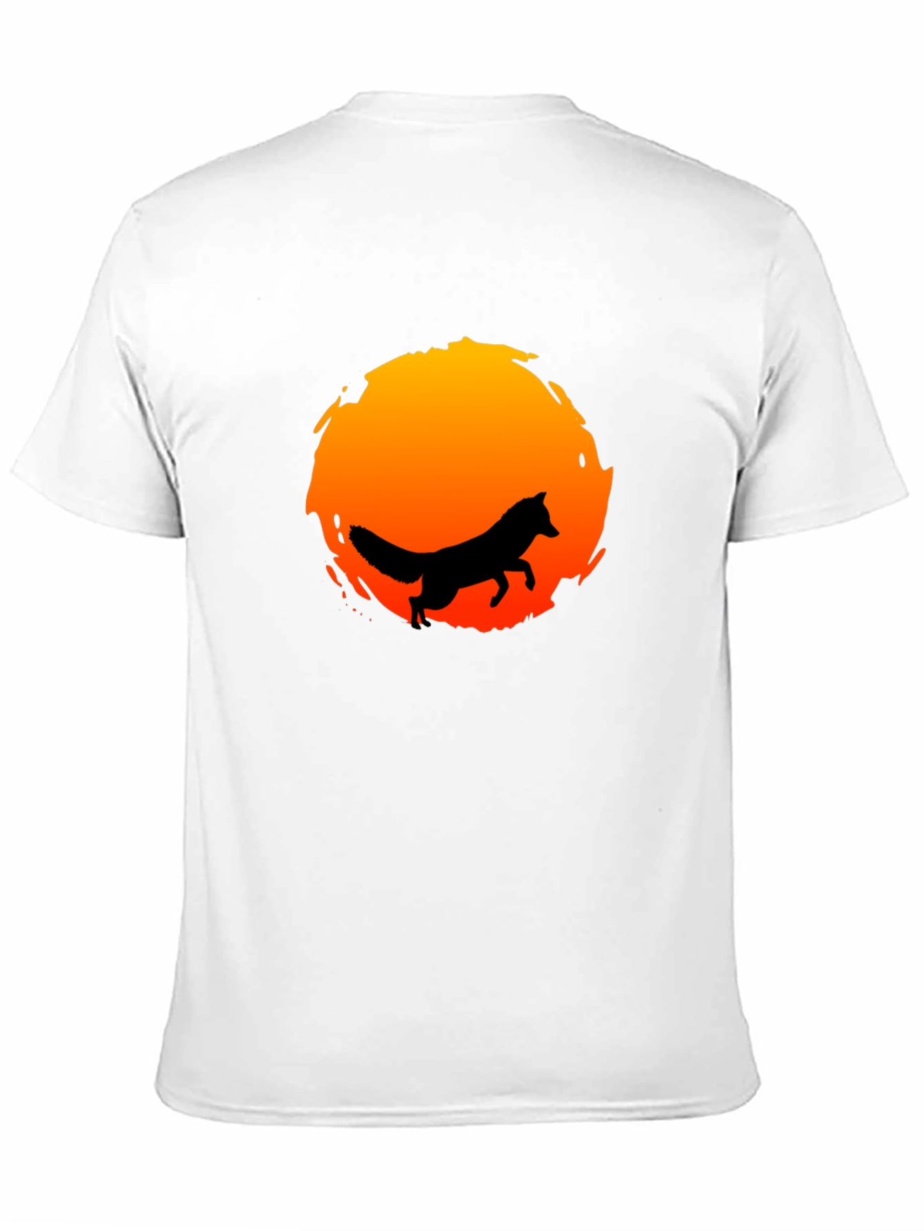 Fox Silhouette Sunset Graphic Tee - Stylish & Unique