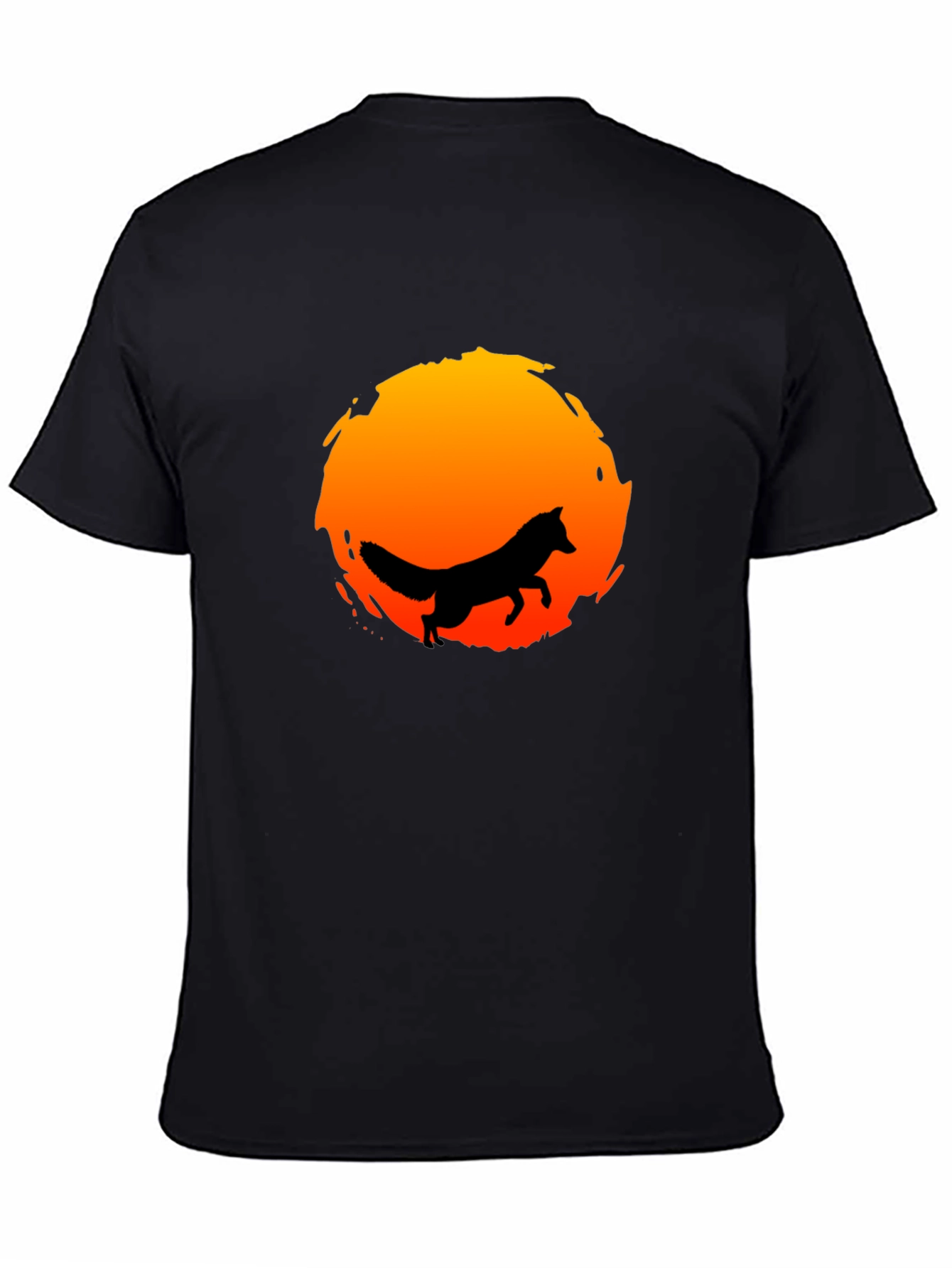 Fox Silhouette Sunset Graphic Tee - Stylish & Unique