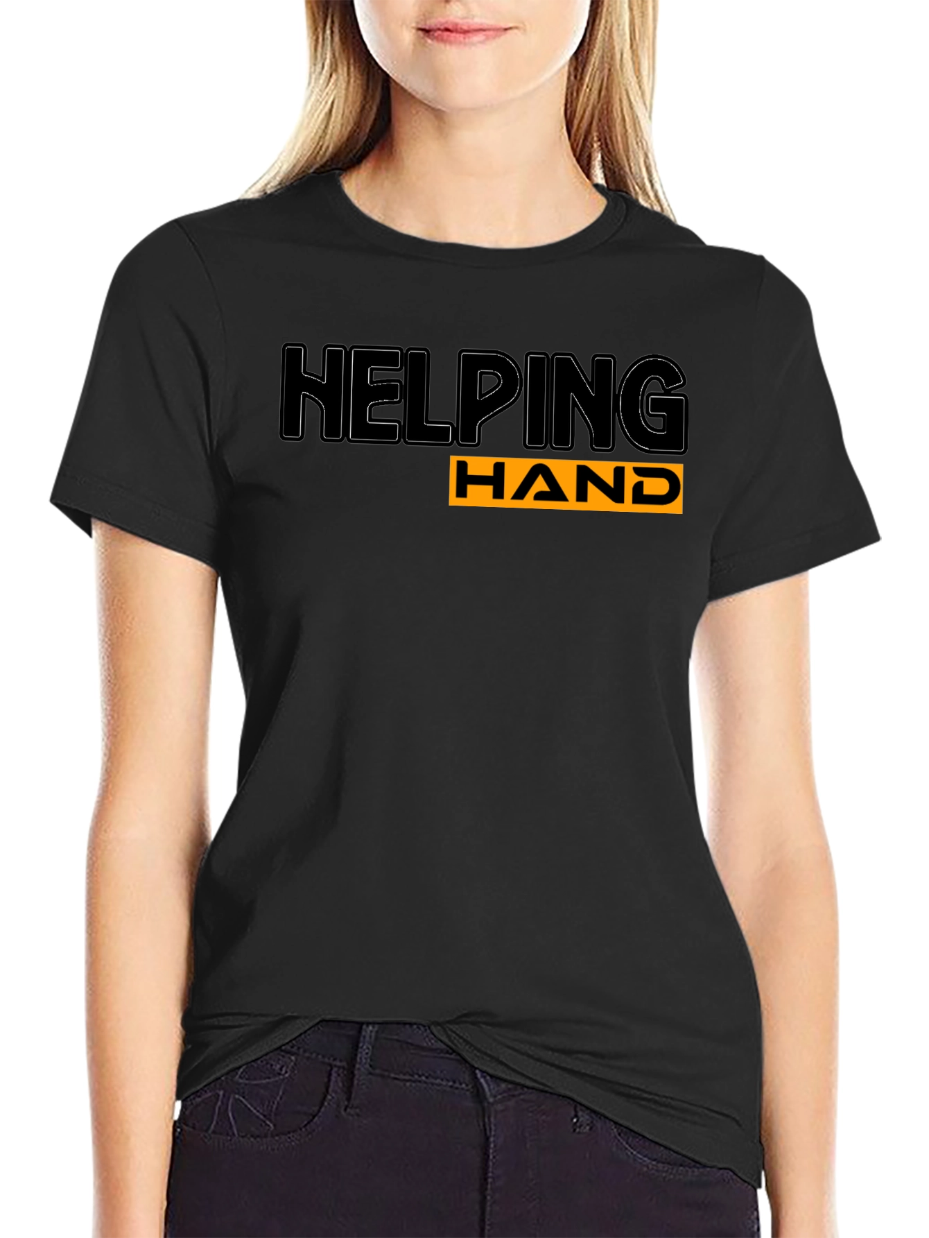 Helping Hand Black T-Shirt