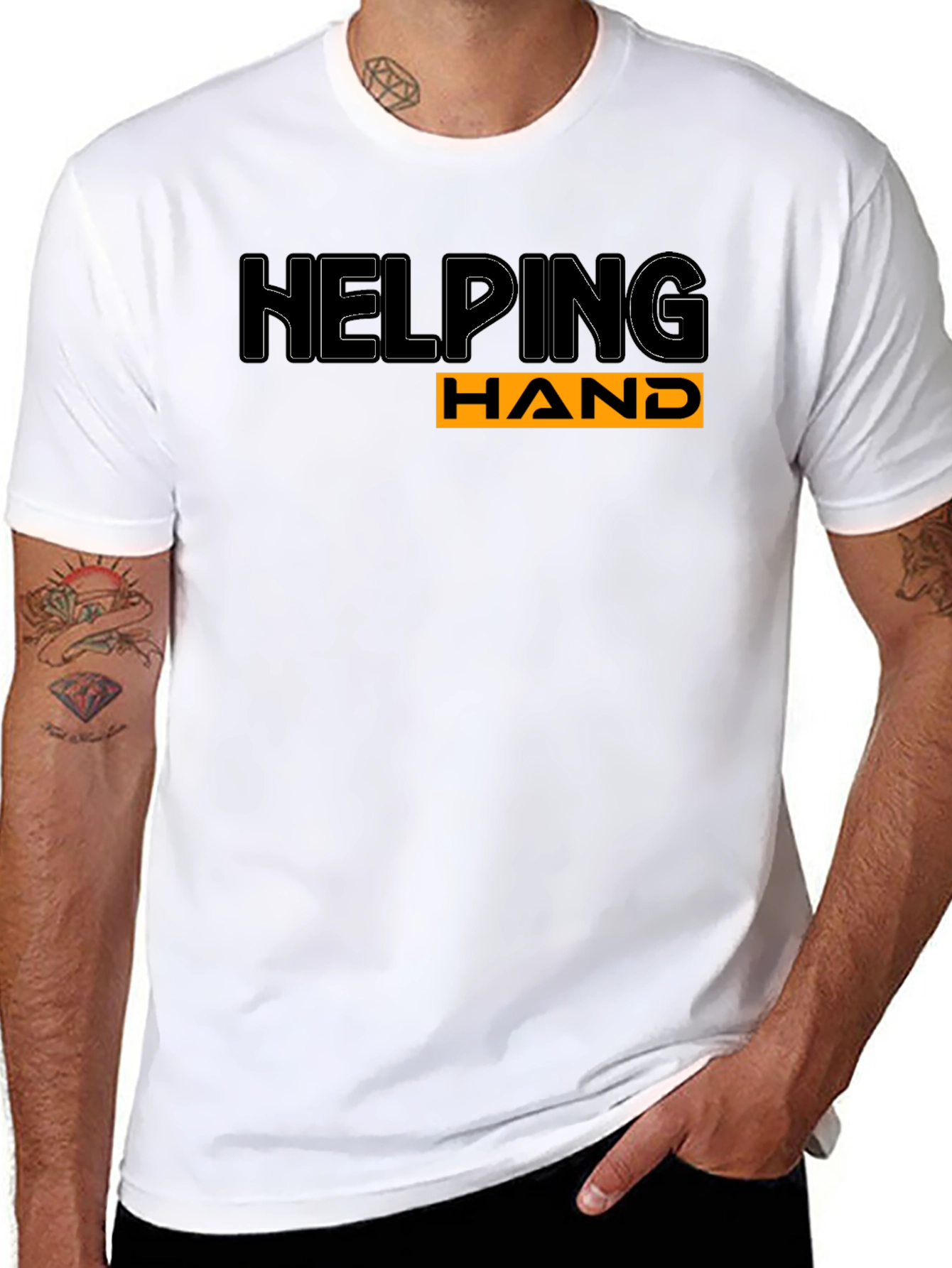 Helping Hand Black T-Shirt