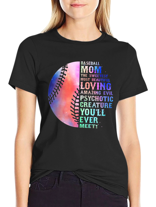Baseball Mom T-Shirt - Unique Graphic Design