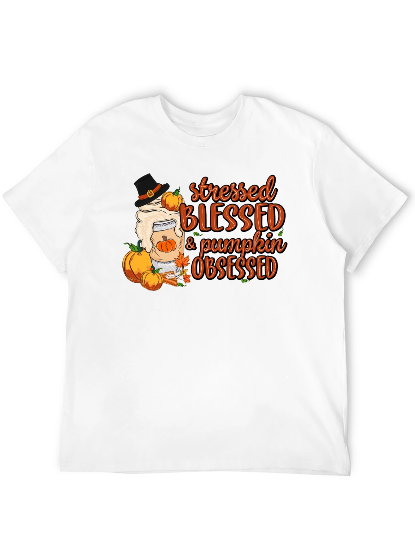 Stressed Blessed Pumpkin Obsessed T-Shirt