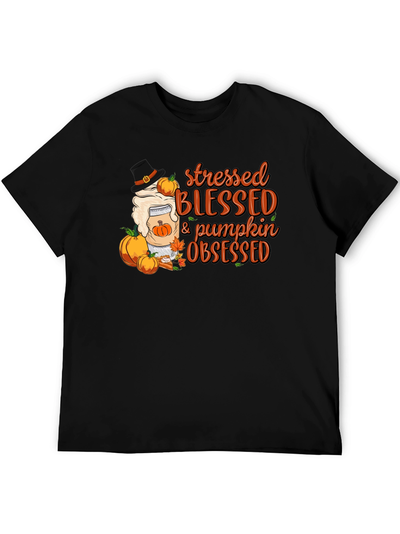 Stressed Blessed Pumpkin Obsessed T-Shirt
