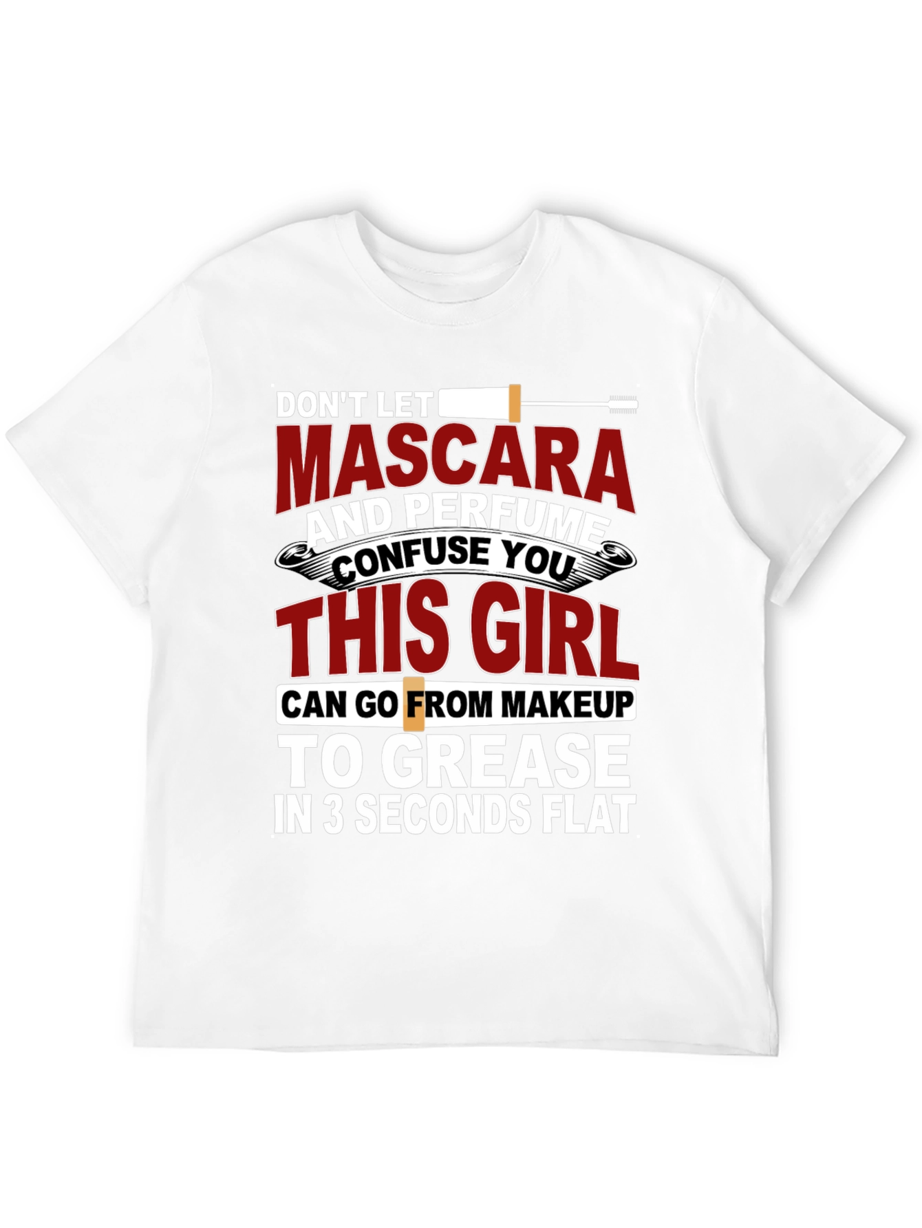 Mascara and Perfume Funny Graphic T-Shirt