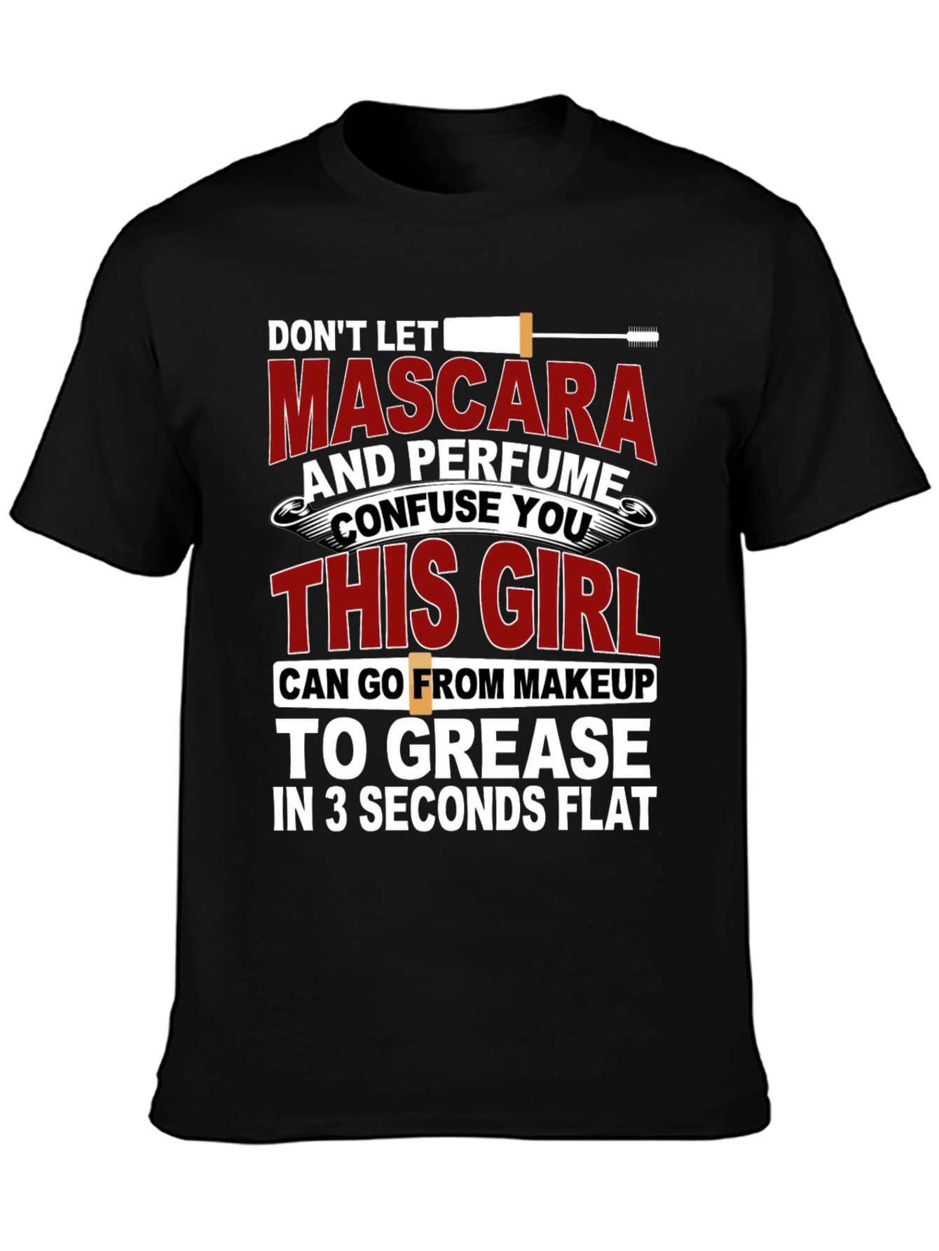 Mascara and Perfume Funny Graphic T-Shirt