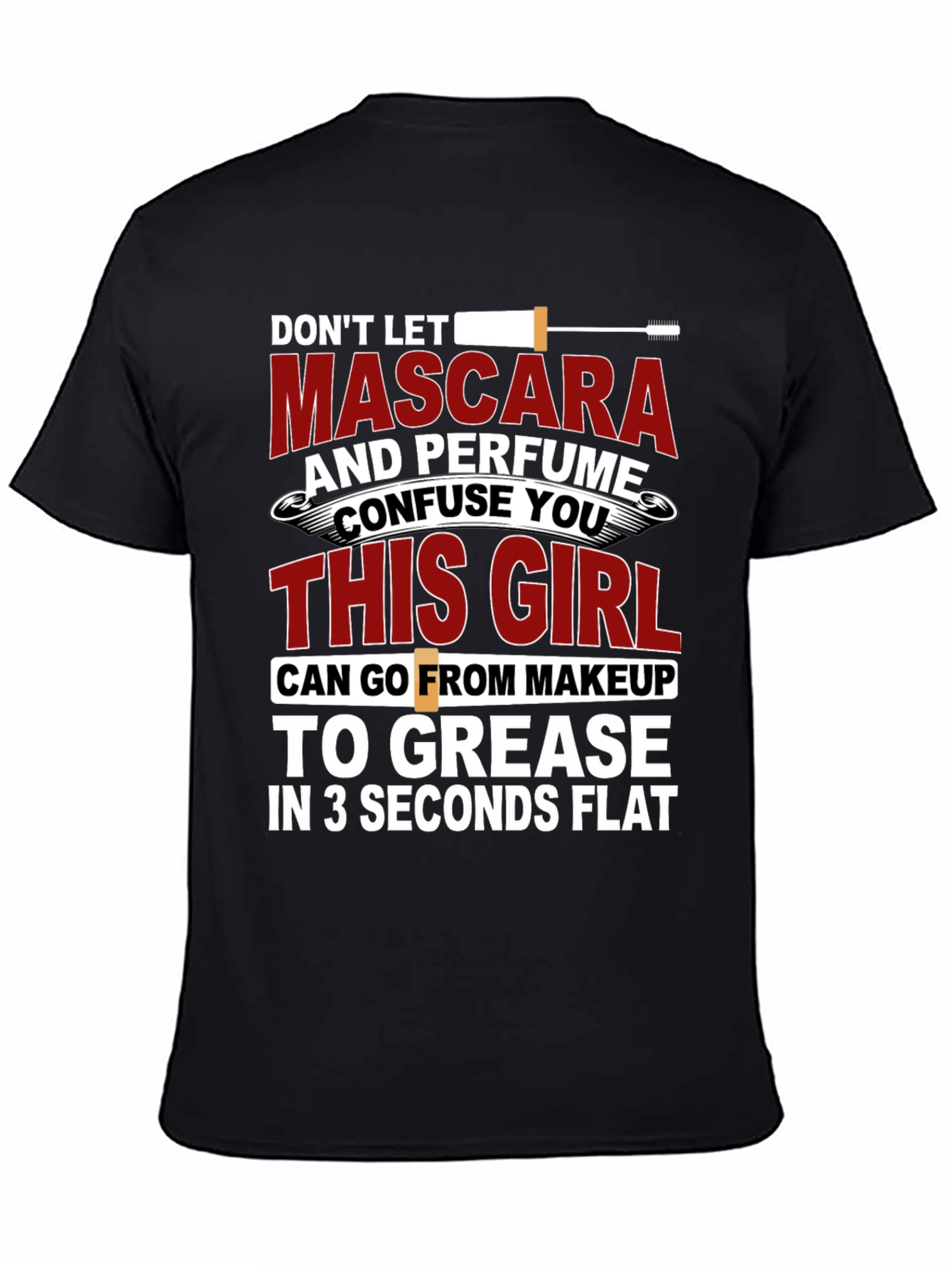 Mascara and Perfume Funny Graphic T-Shirt