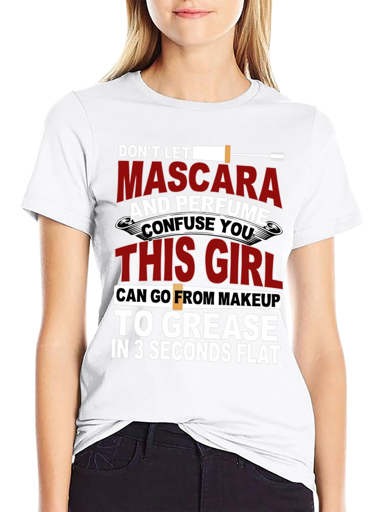 Mascara and Perfume Funny Graphic T-Shirt