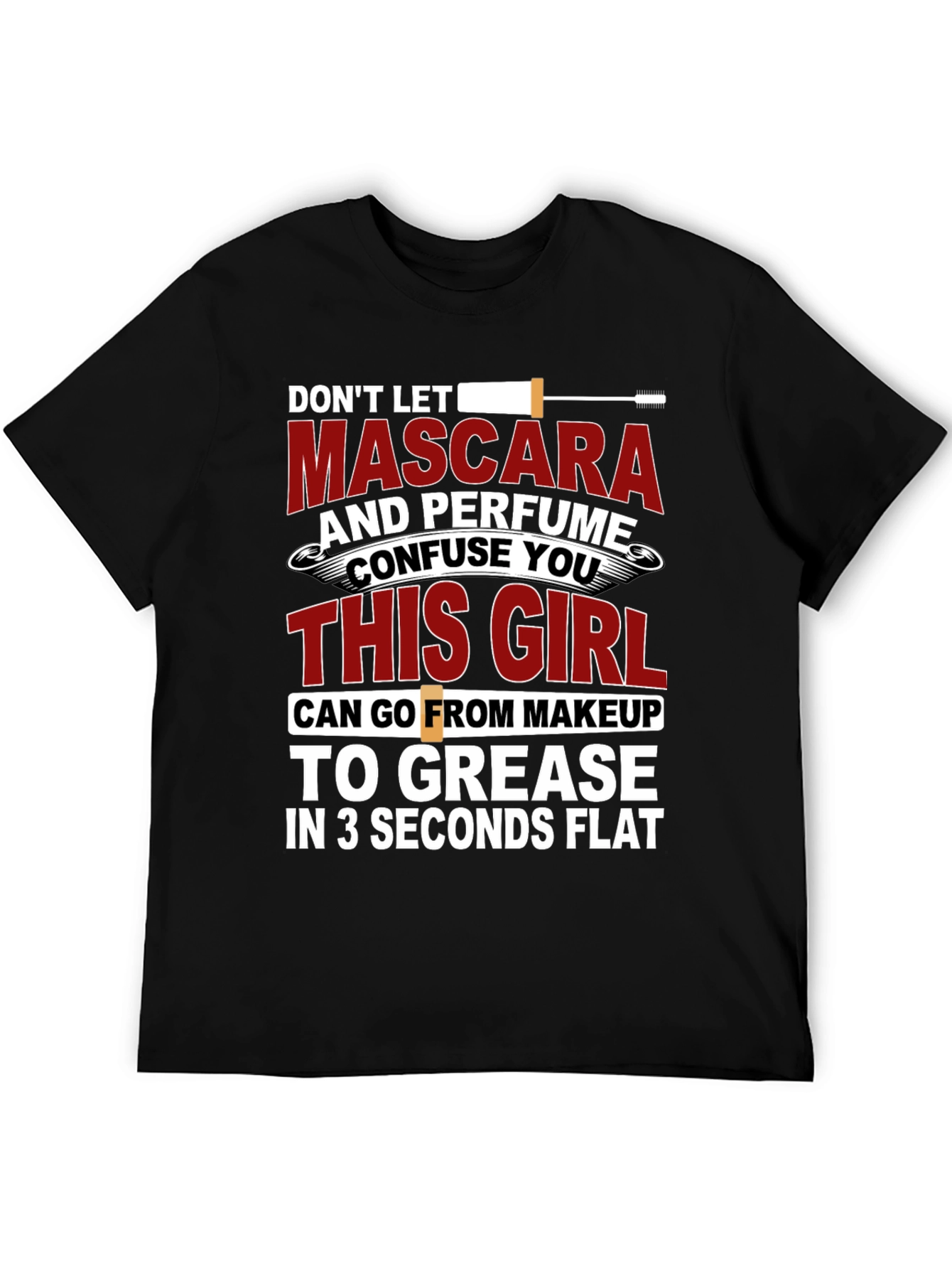 Mascara and Perfume Funny Graphic T-Shirt