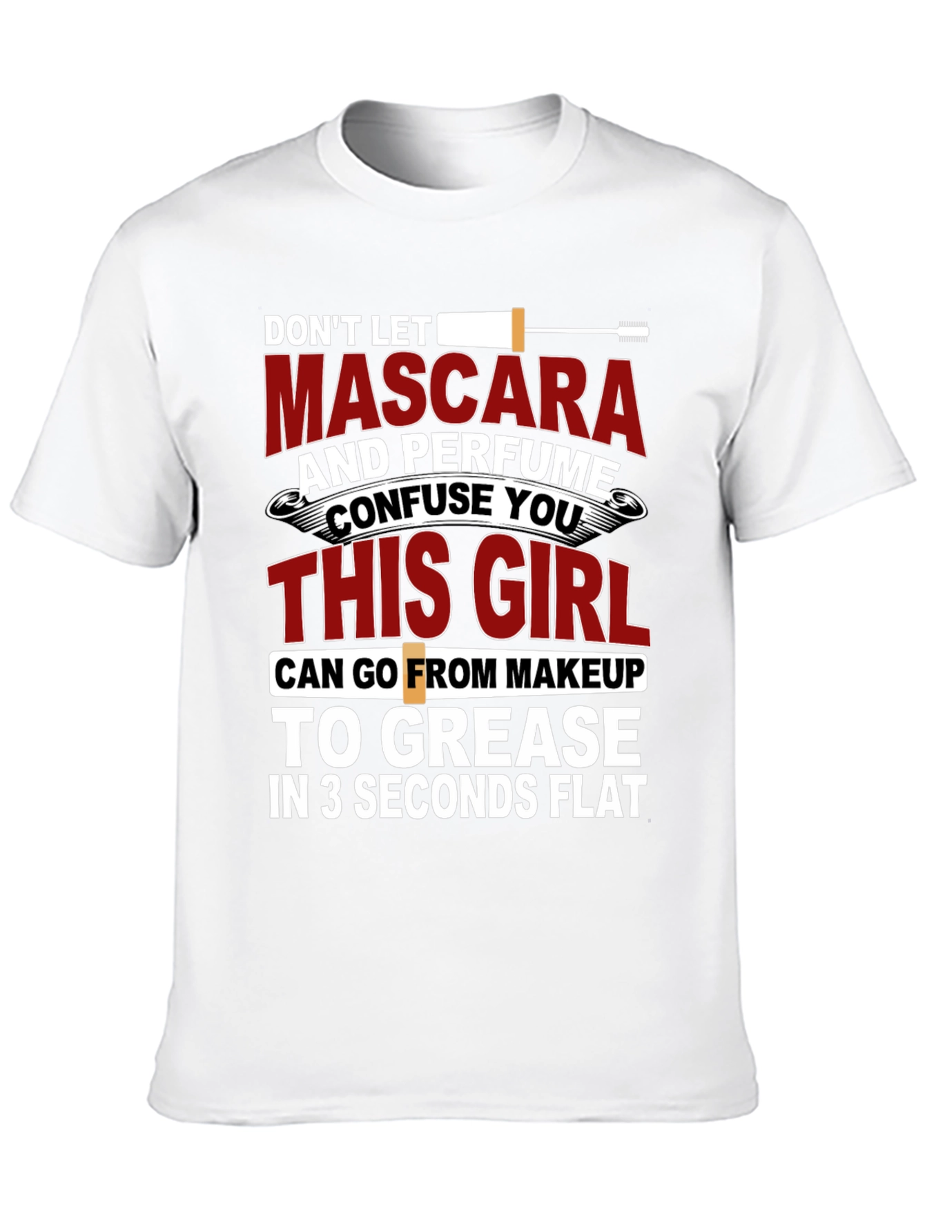 Mascara and Perfume Funny Graphic T-Shirt