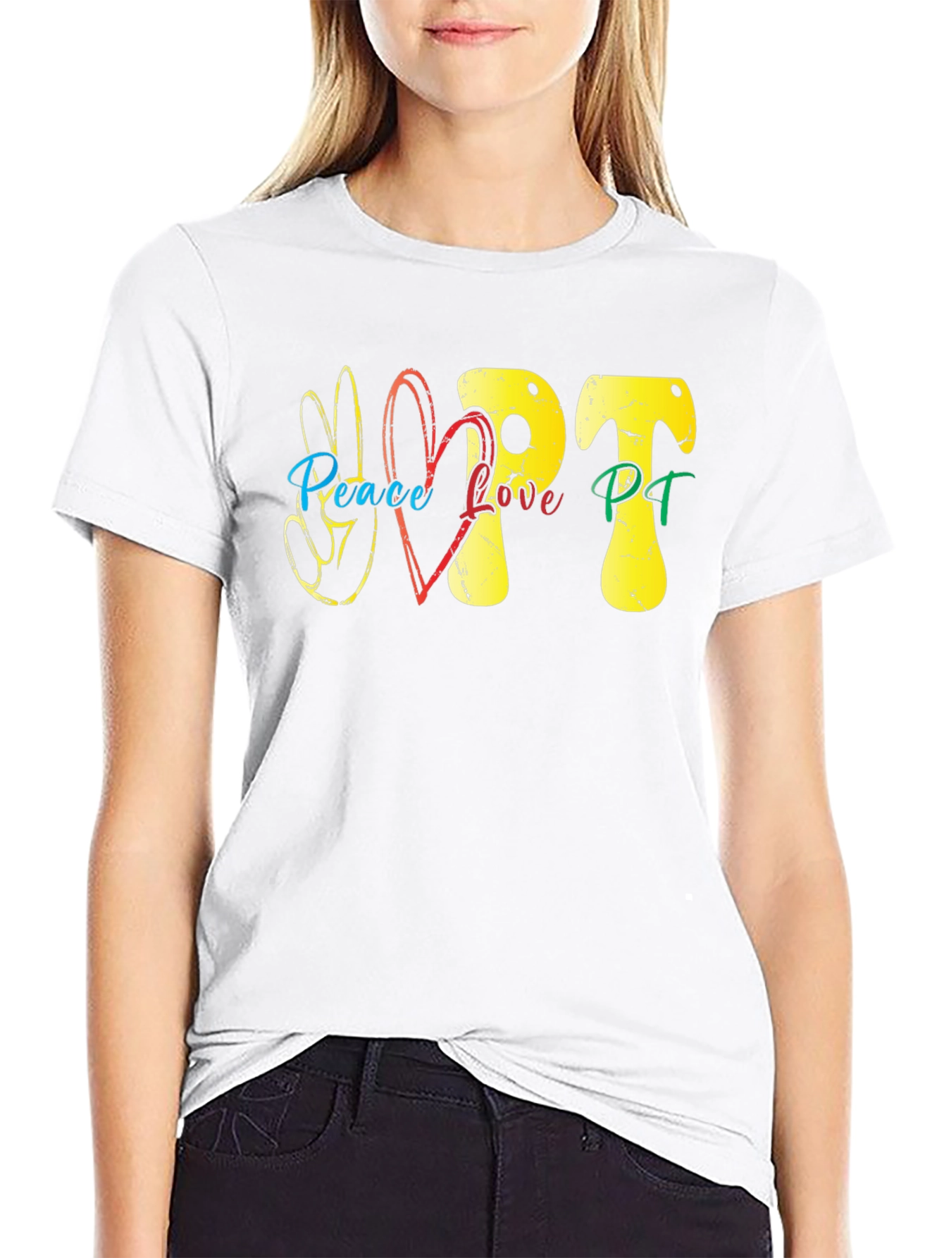 Peace Love PT T-Shirt - Therapy Tee