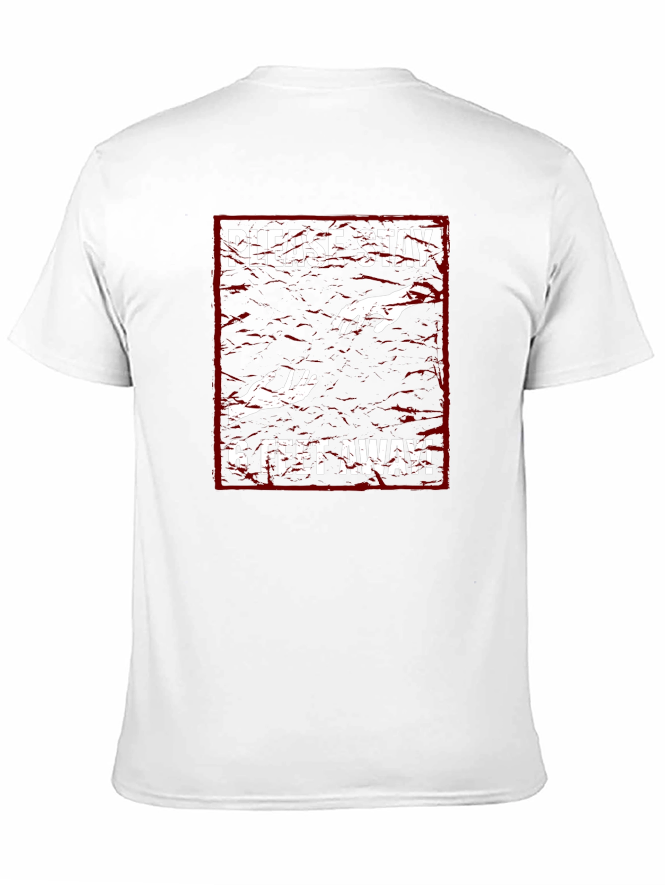 Stay Away Zombie Graphic Black T-Shirt