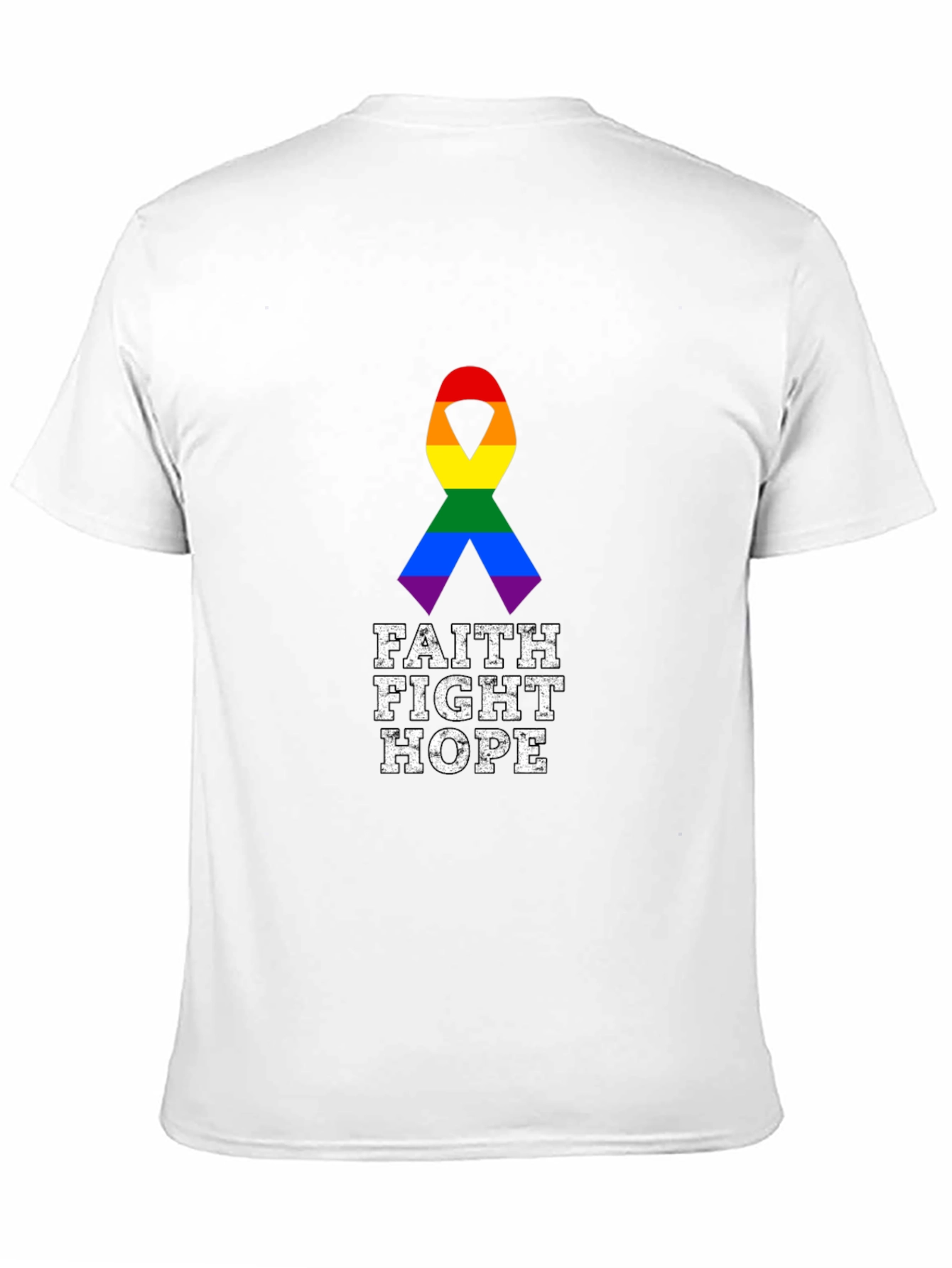 Faith Fight Hope Pride Ribbon Tee