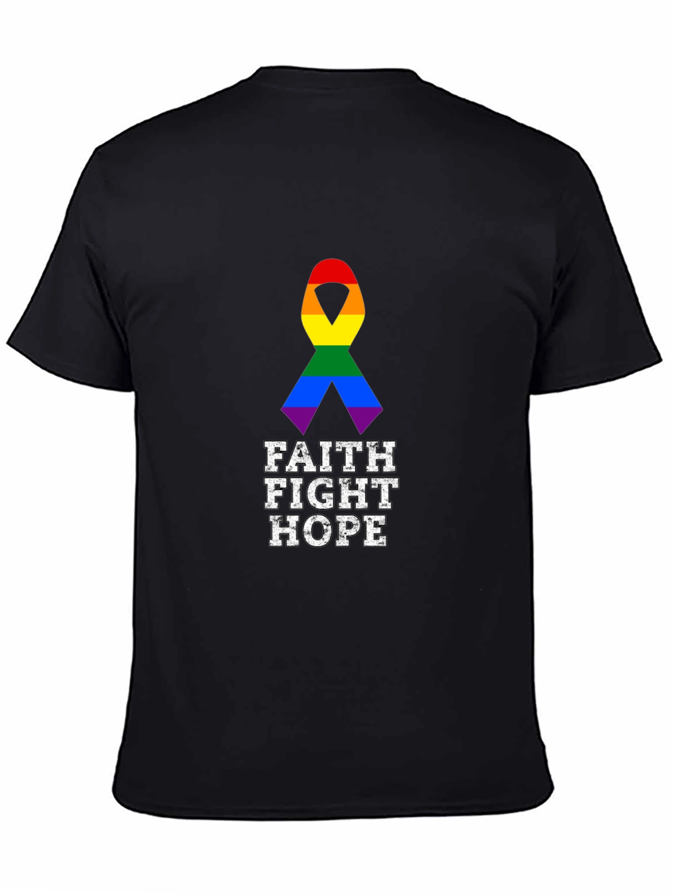 Faith Fight Hope Pride Ribbon Tee