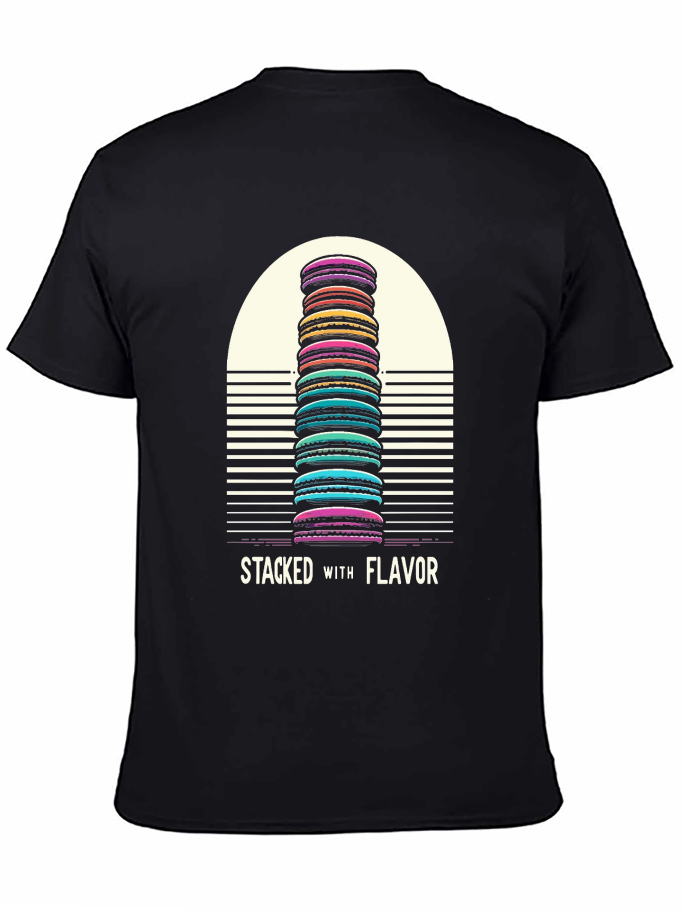 Stacked with Flavor Macaron T-Shirt