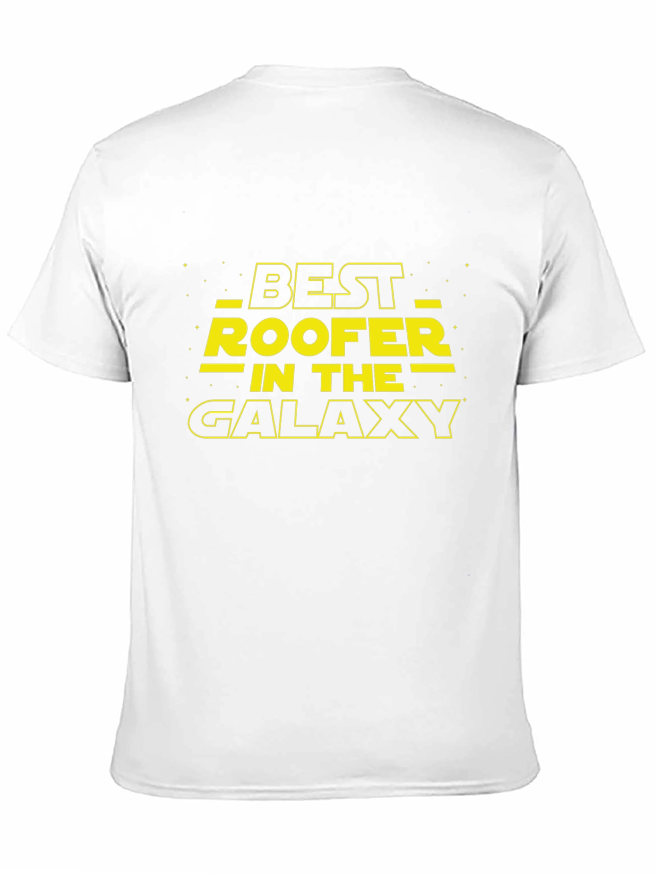 Best Roofer in the Galaxy Black T-Shirt