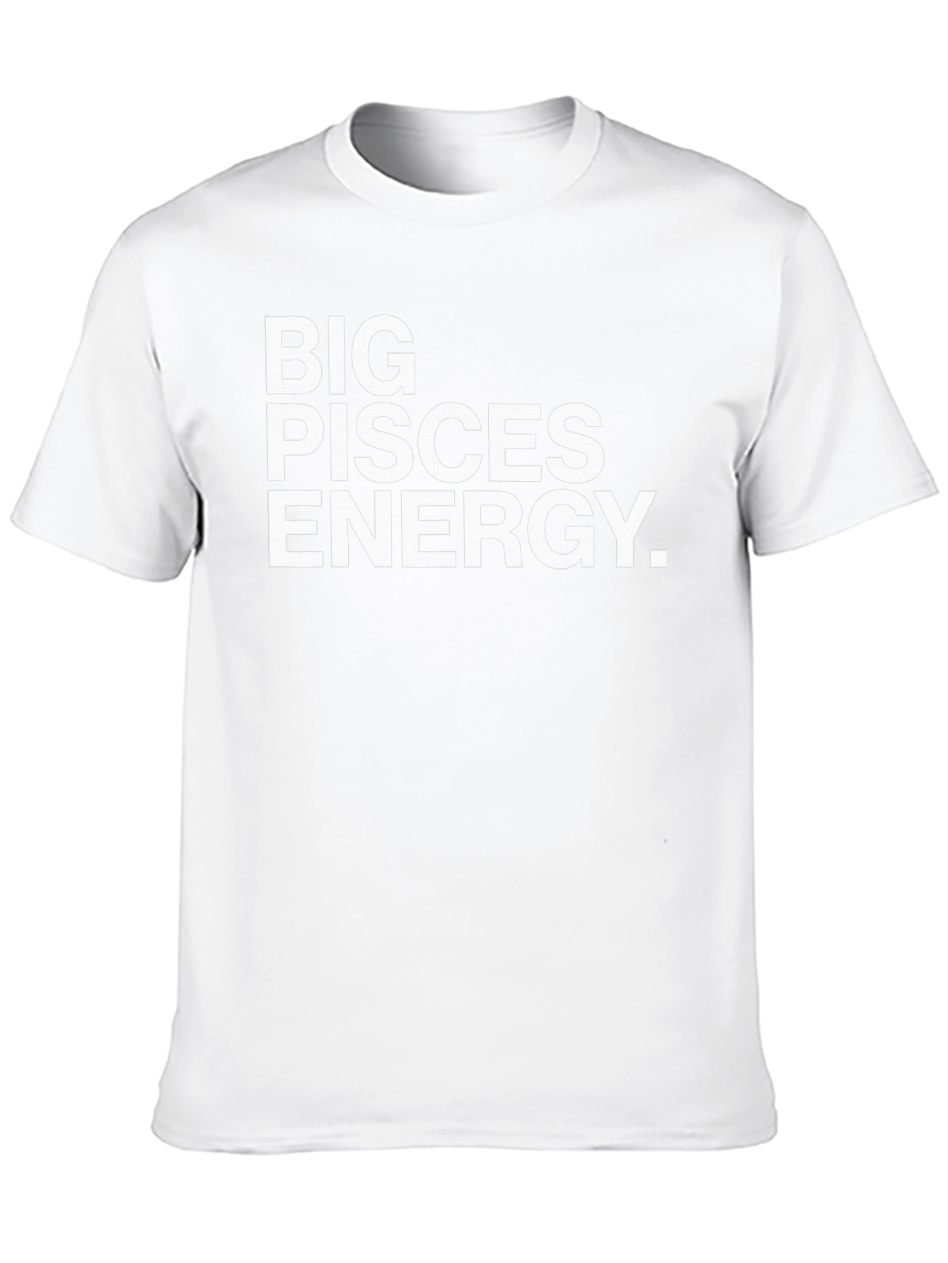 Big Pisces Energy Graphic Tee - Black