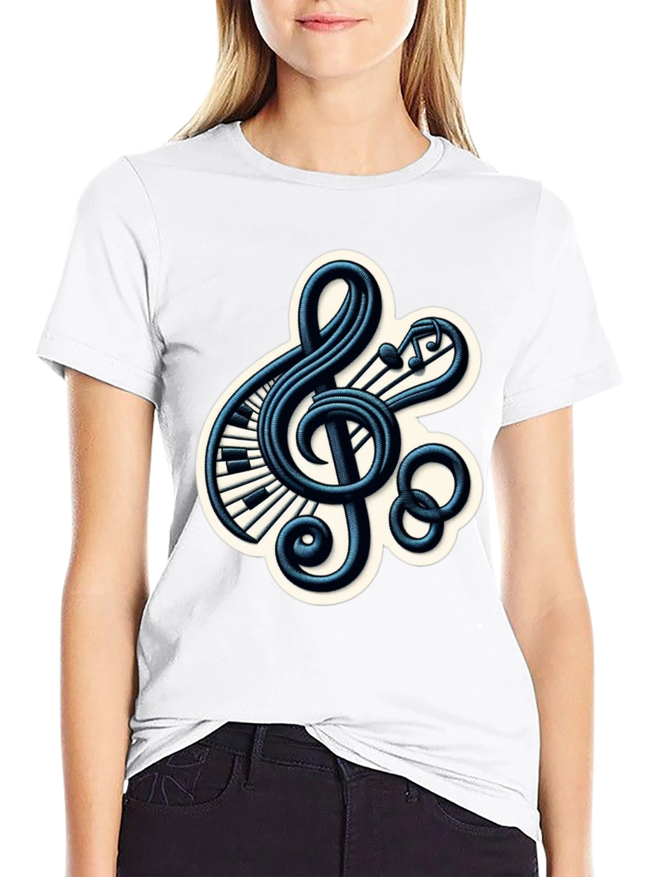 Musical Treble Clef Graphic Tee