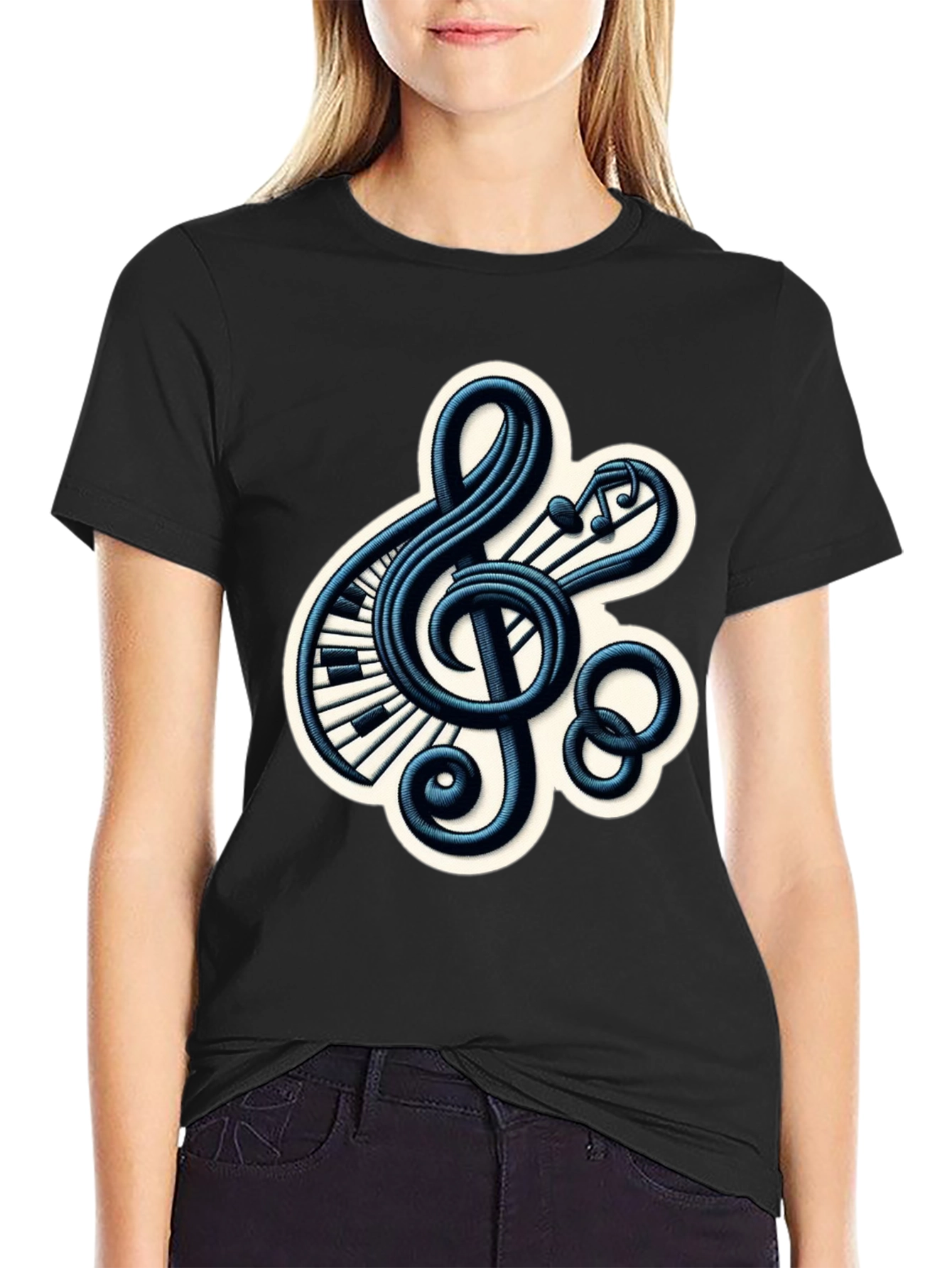 Musical Treble Clef Graphic Tee
