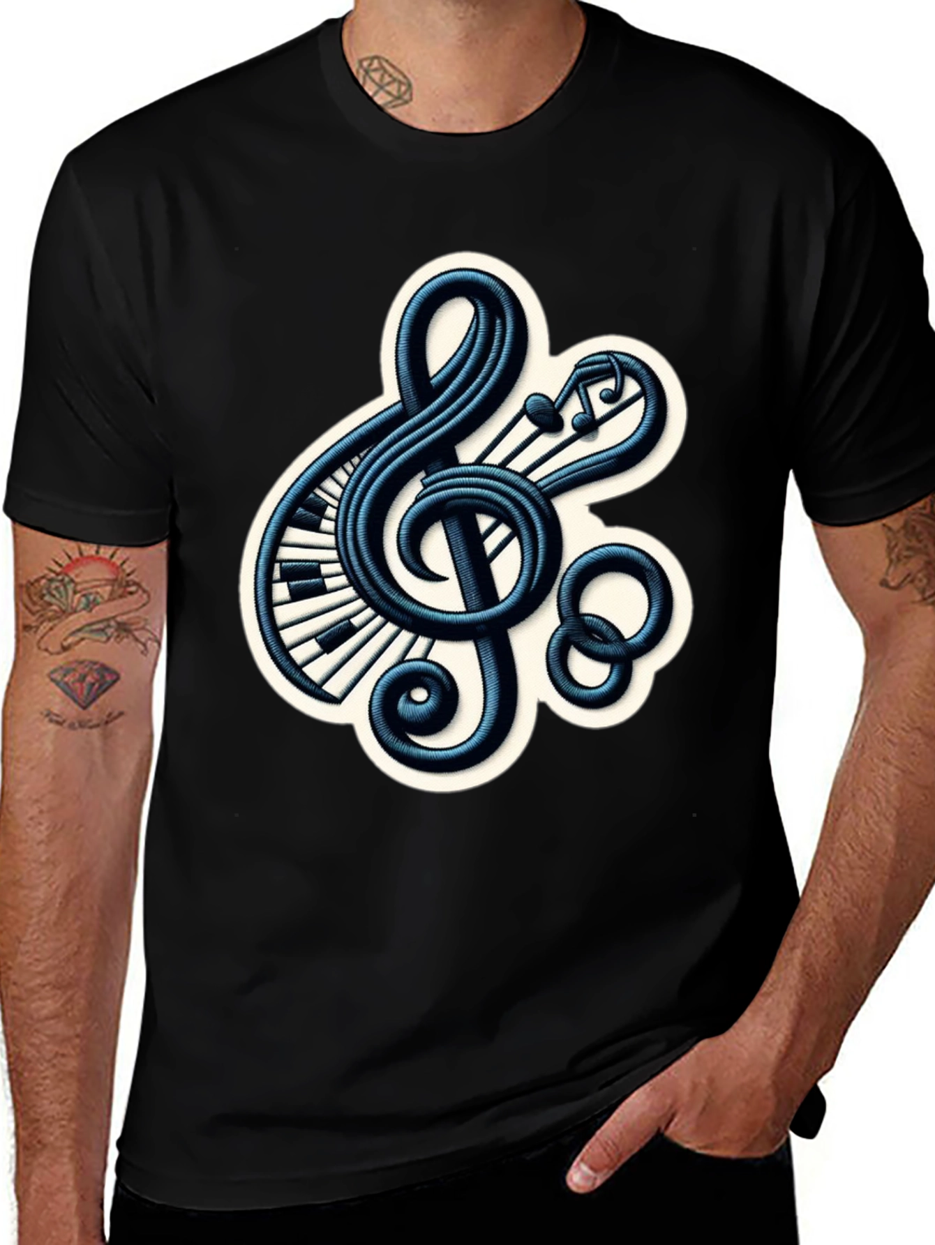 Musical Treble Clef Graphic Tee