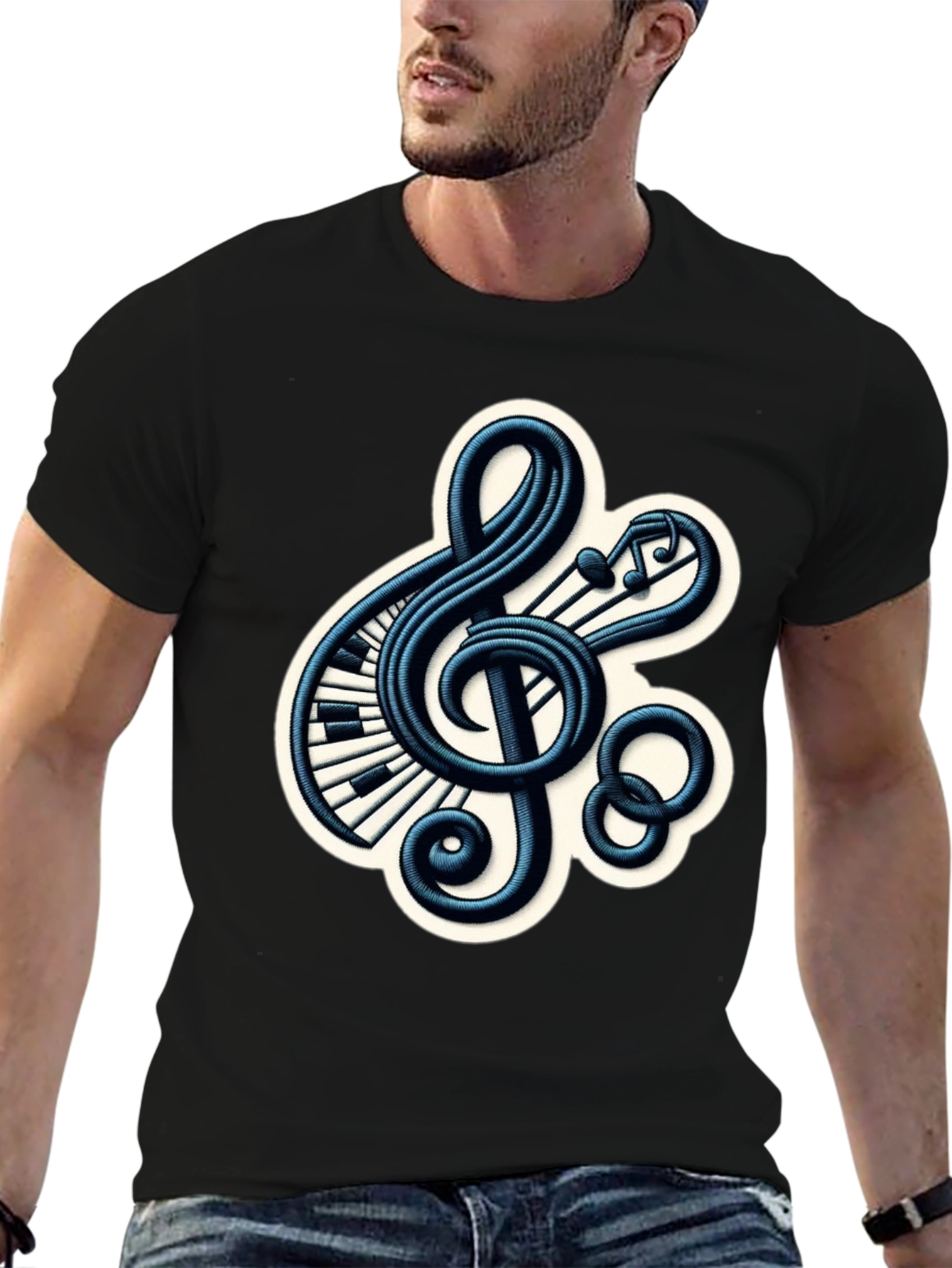Musical Treble Clef Graphic Tee