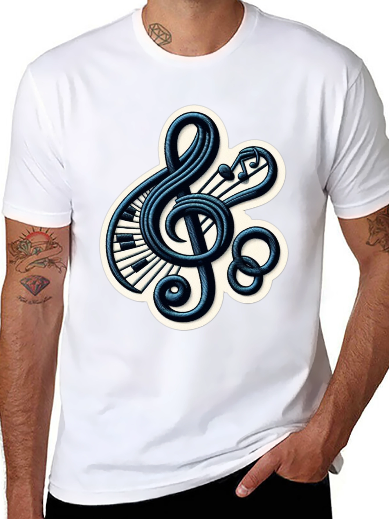 Musical Treble Clef Graphic Tee