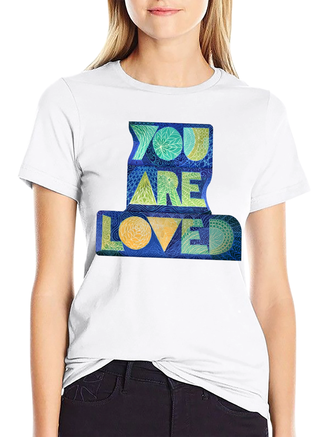 You Are Loved Graphic Tee - Black Unisex T-Shirt
