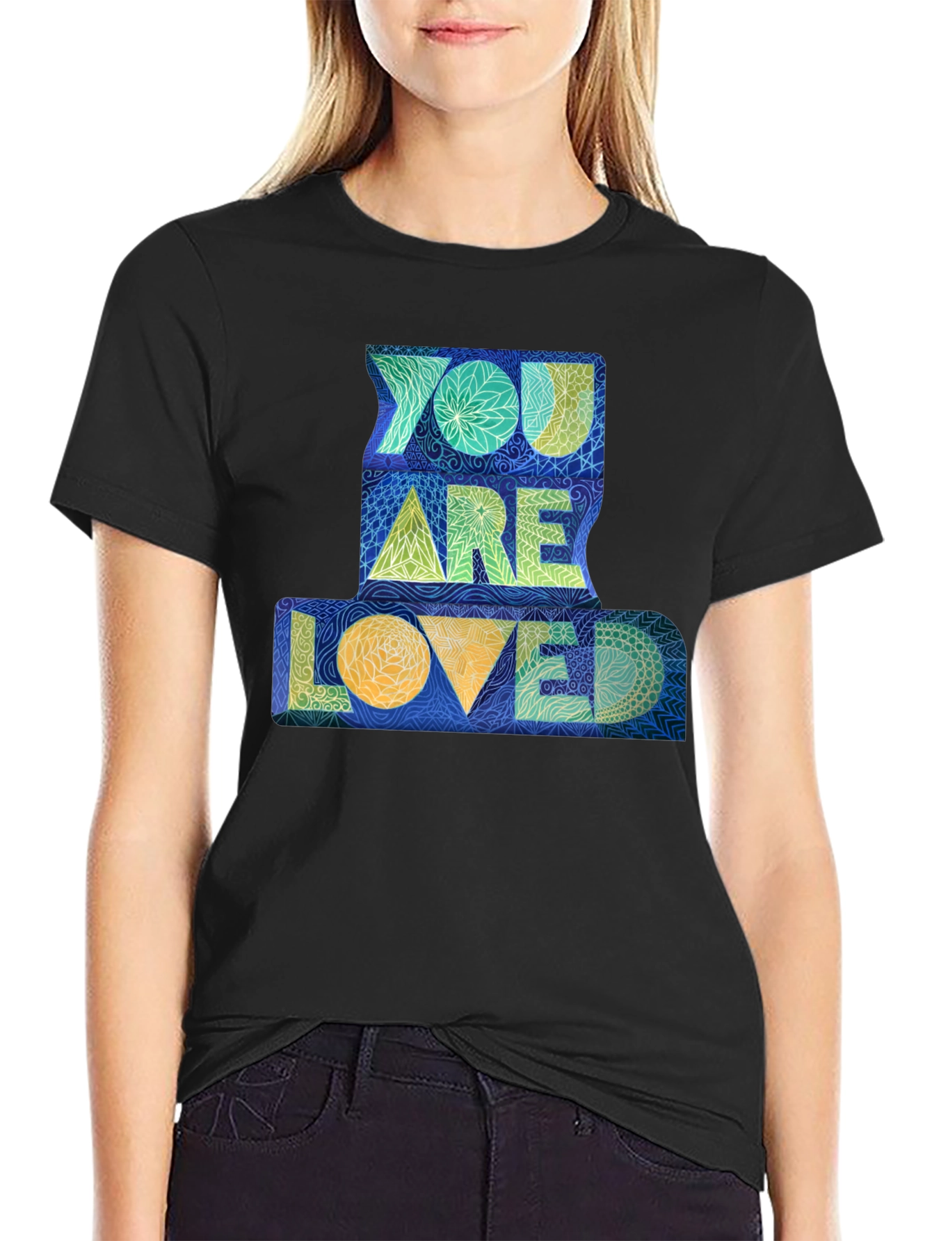 You Are Loved Graphic Tee - Black Unisex T-Shirt