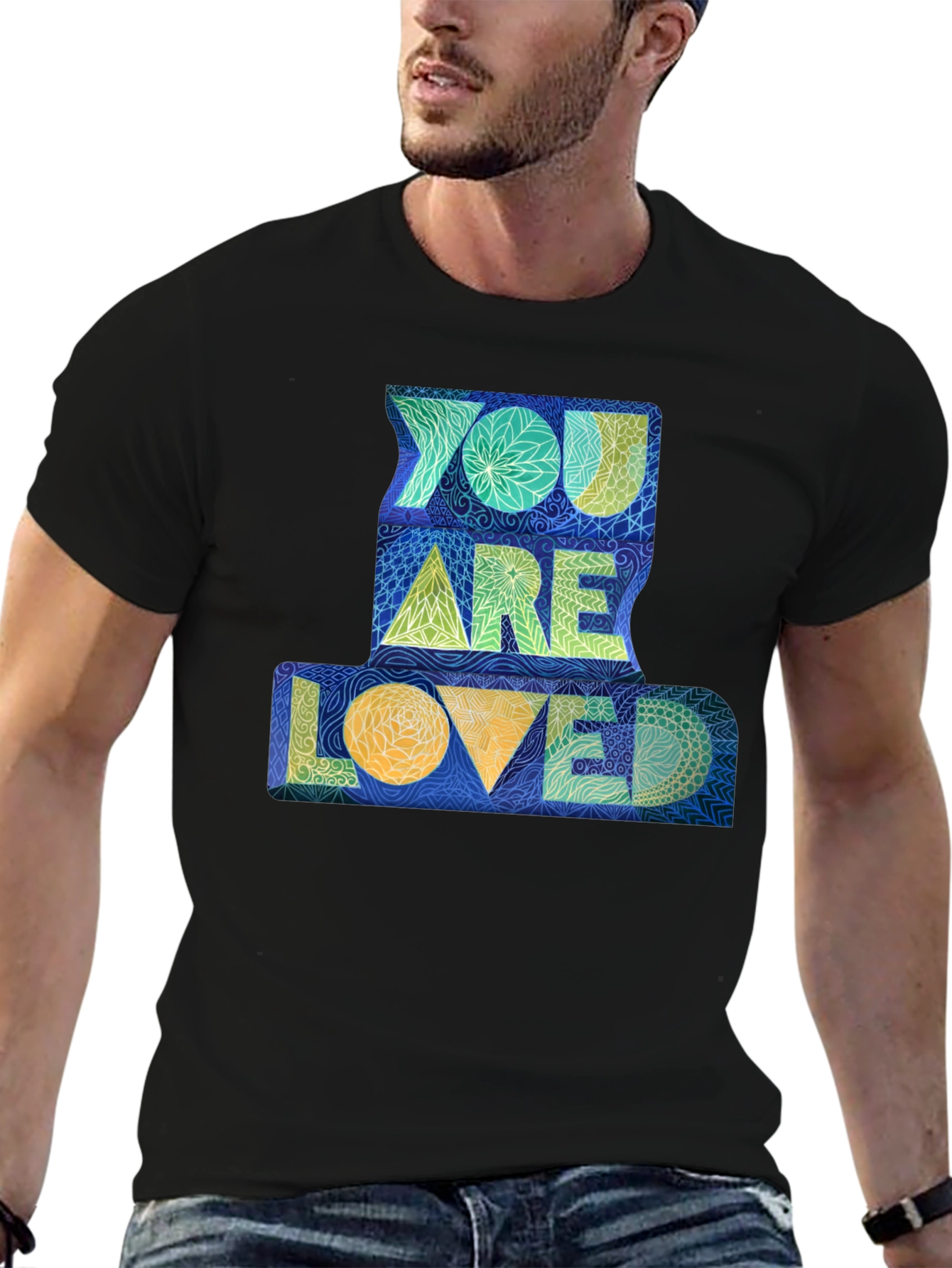 You Are Loved Graphic Tee - Black Unisex T-Shirt