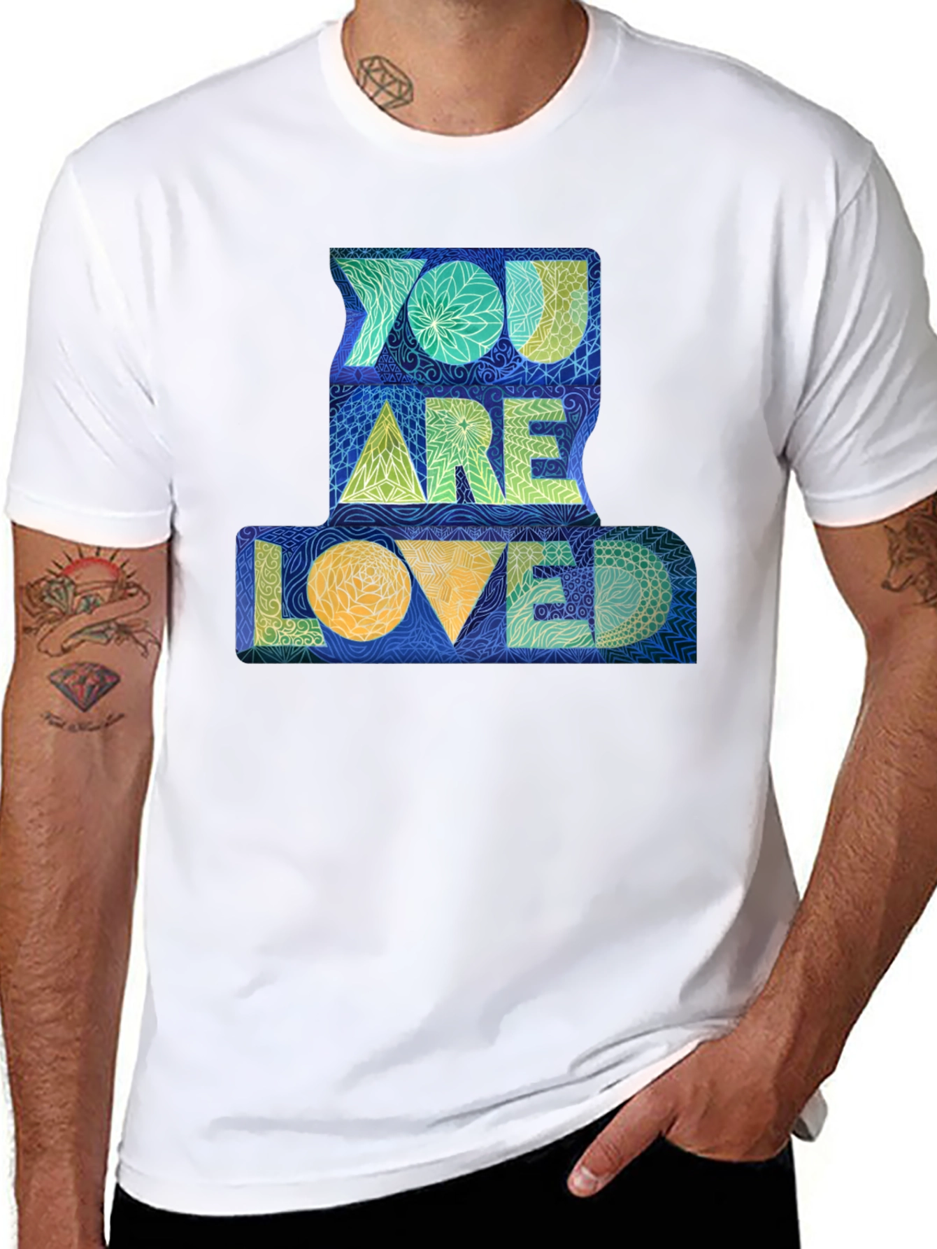 You Are Loved Graphic Tee - Black Unisex T-Shirt