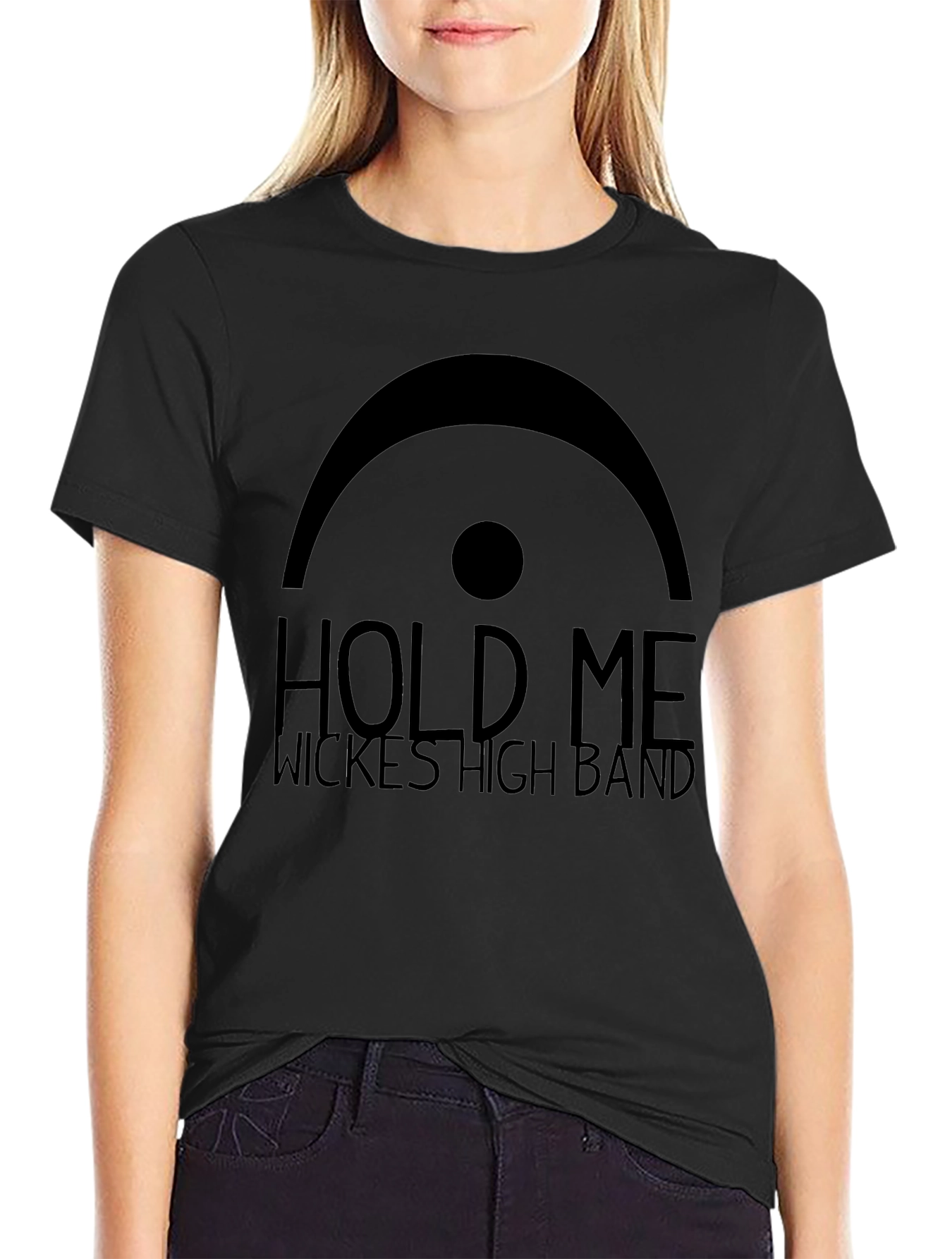 Hold Me Wickes High Band Black T-Shirt