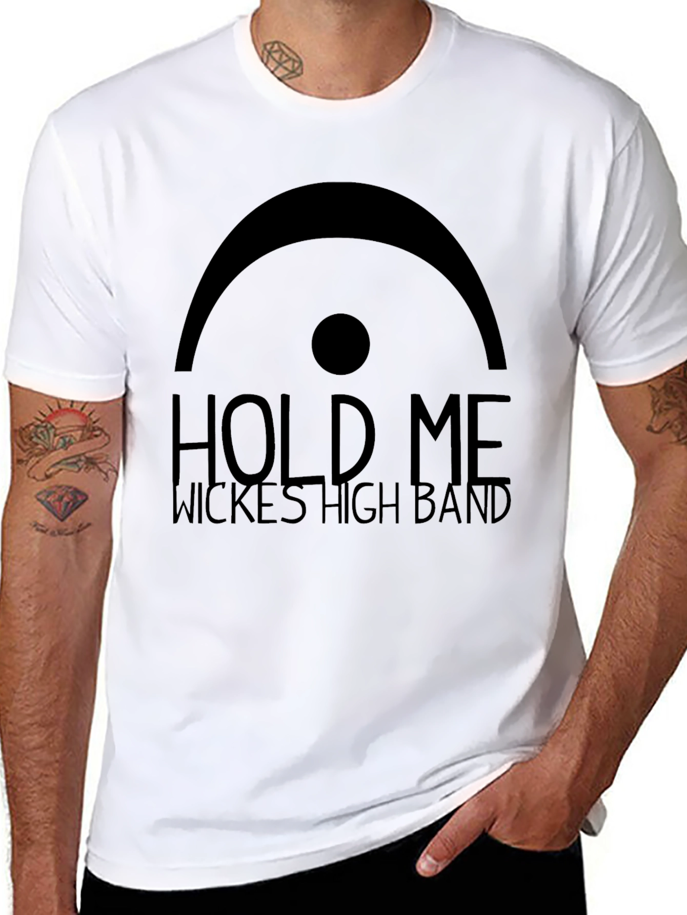 Hold Me Wickes High Band Black T-Shirt