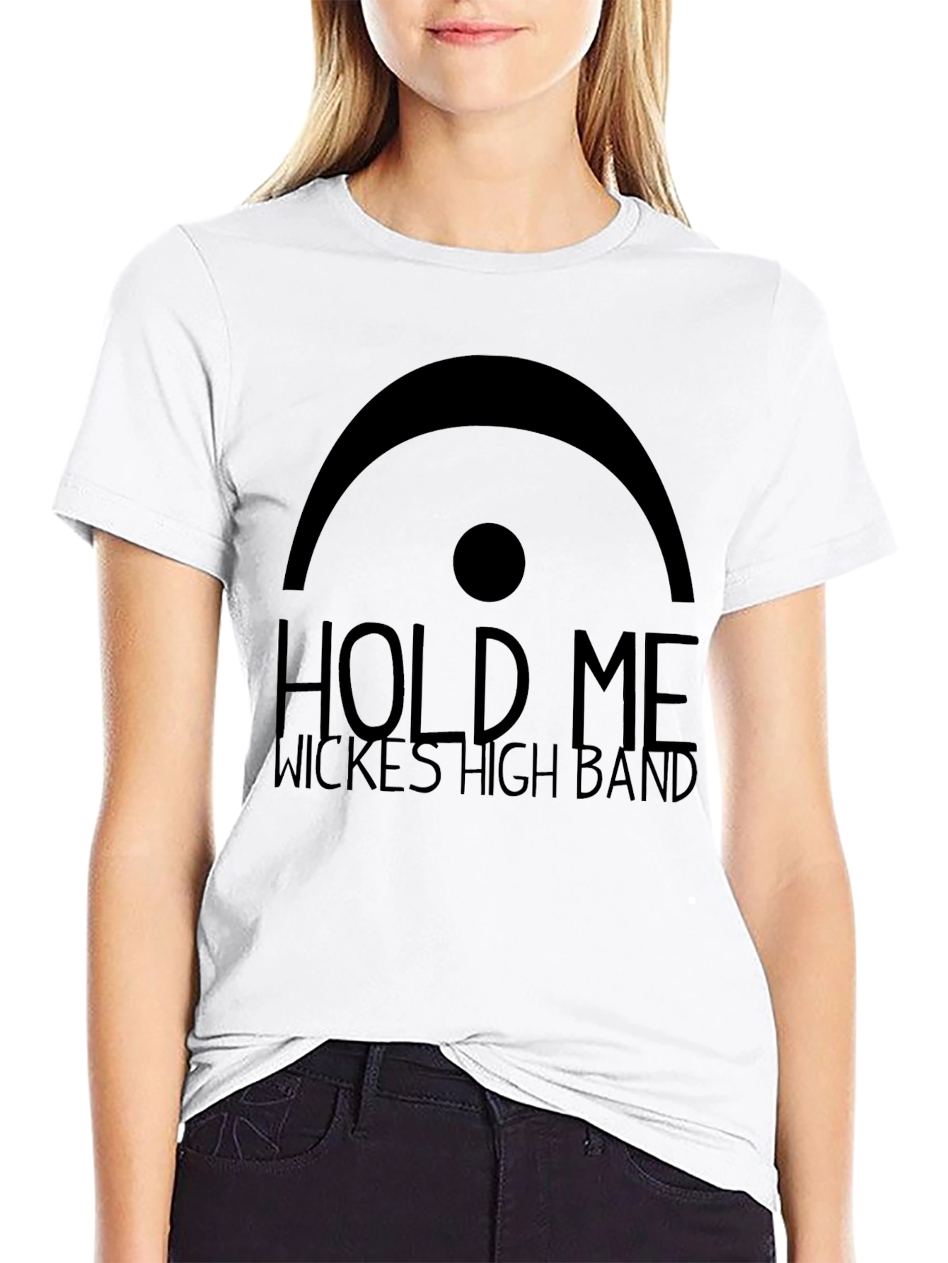 Hold Me Wickes High Band Black T-Shirt