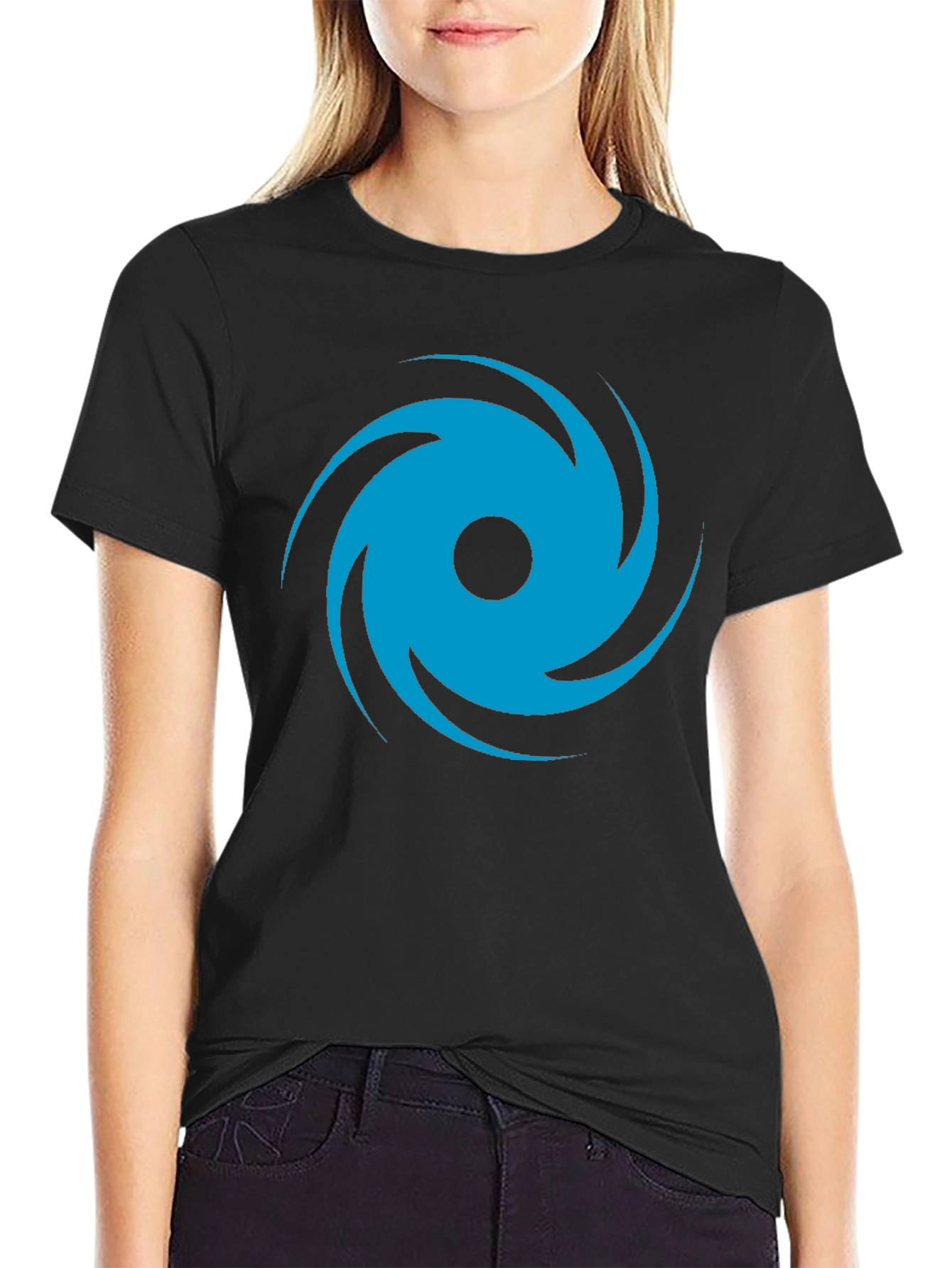 🌀Whirlwind Graphic T-Shirt - Casual Black Tee