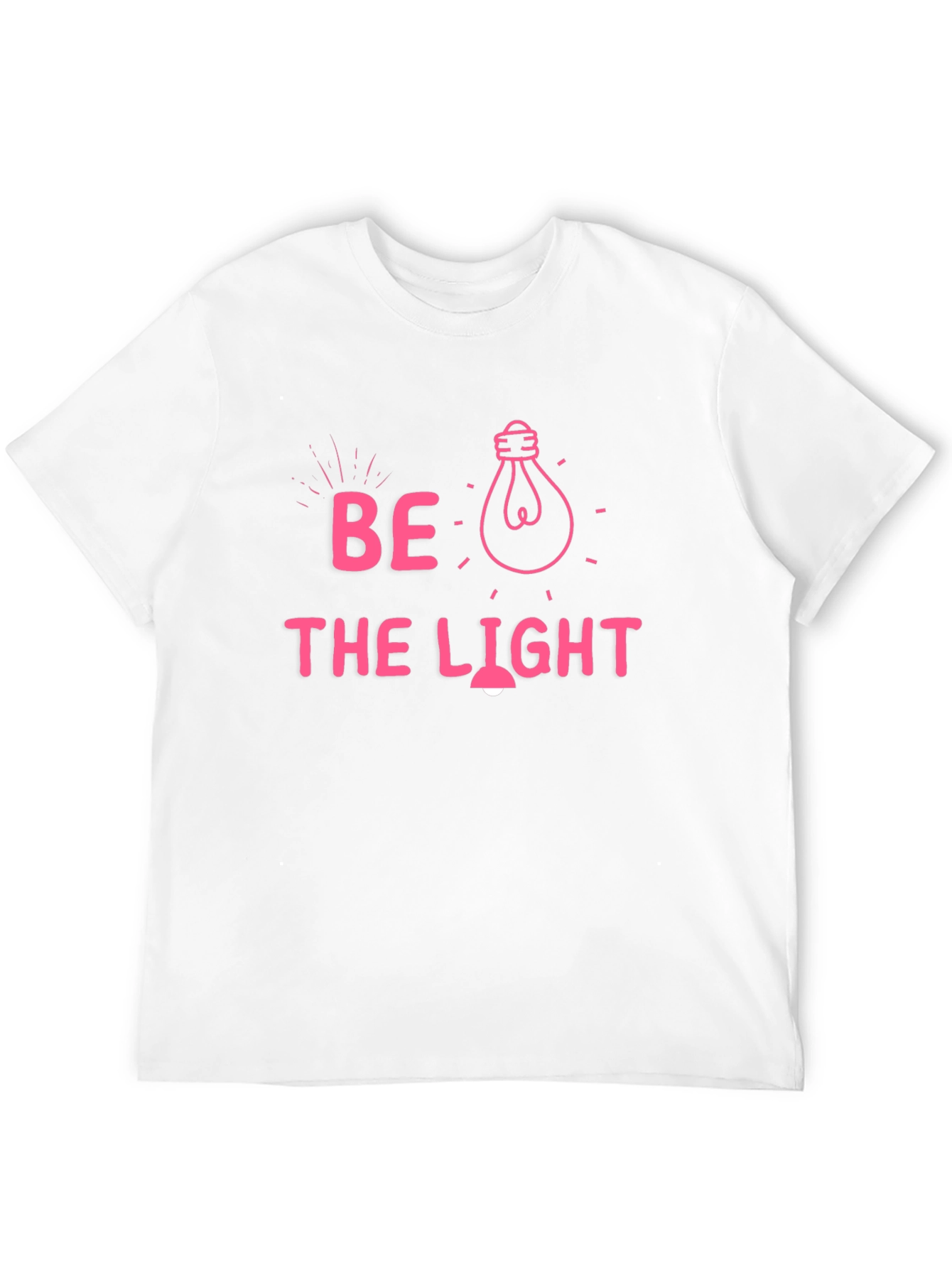 Be the Light Graphic Tee - Black Cotton T-Shirt