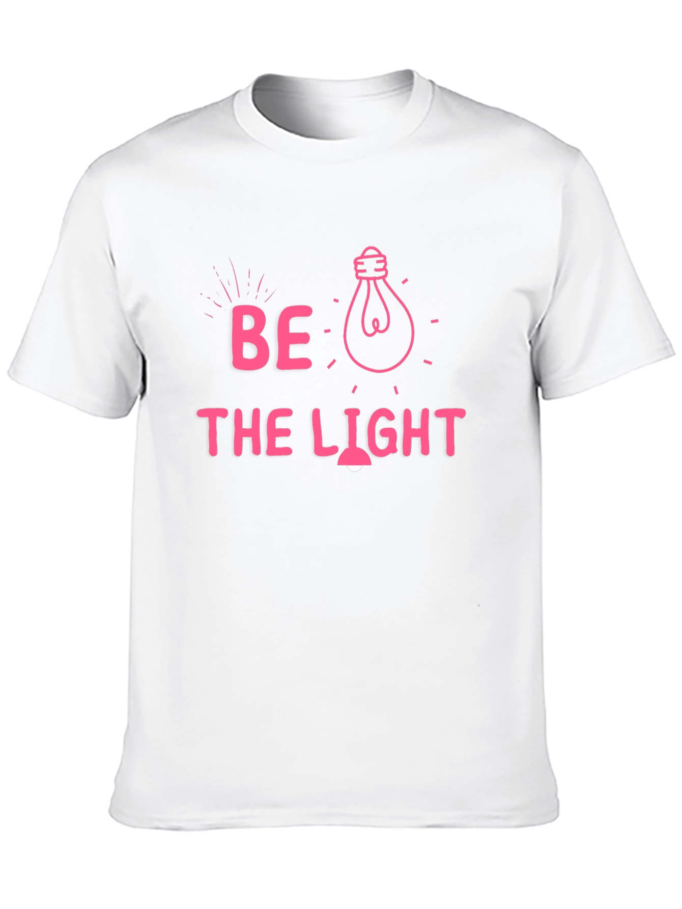 Be the Light Graphic Tee - Black Cotton T-Shirt