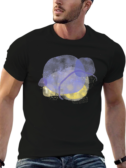 Abstract Art Black T-Shirt - Modern Graphic Tee