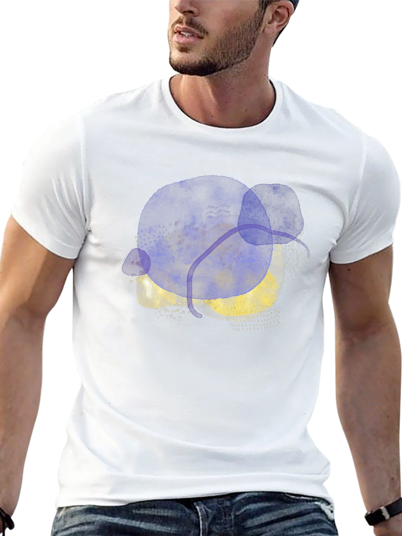 Abstract Art Black T-Shirt - Modern Graphic Tee