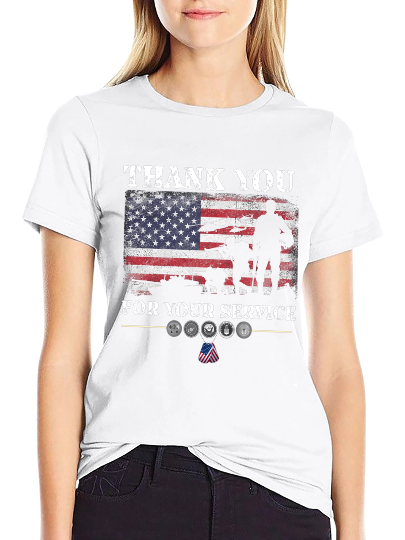 Thank You For Your Service Graphic T-Shirt