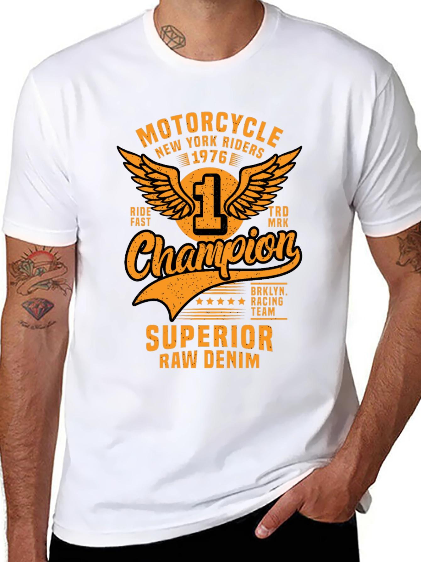 Motorcycle New York Riders Champion T-Shirt